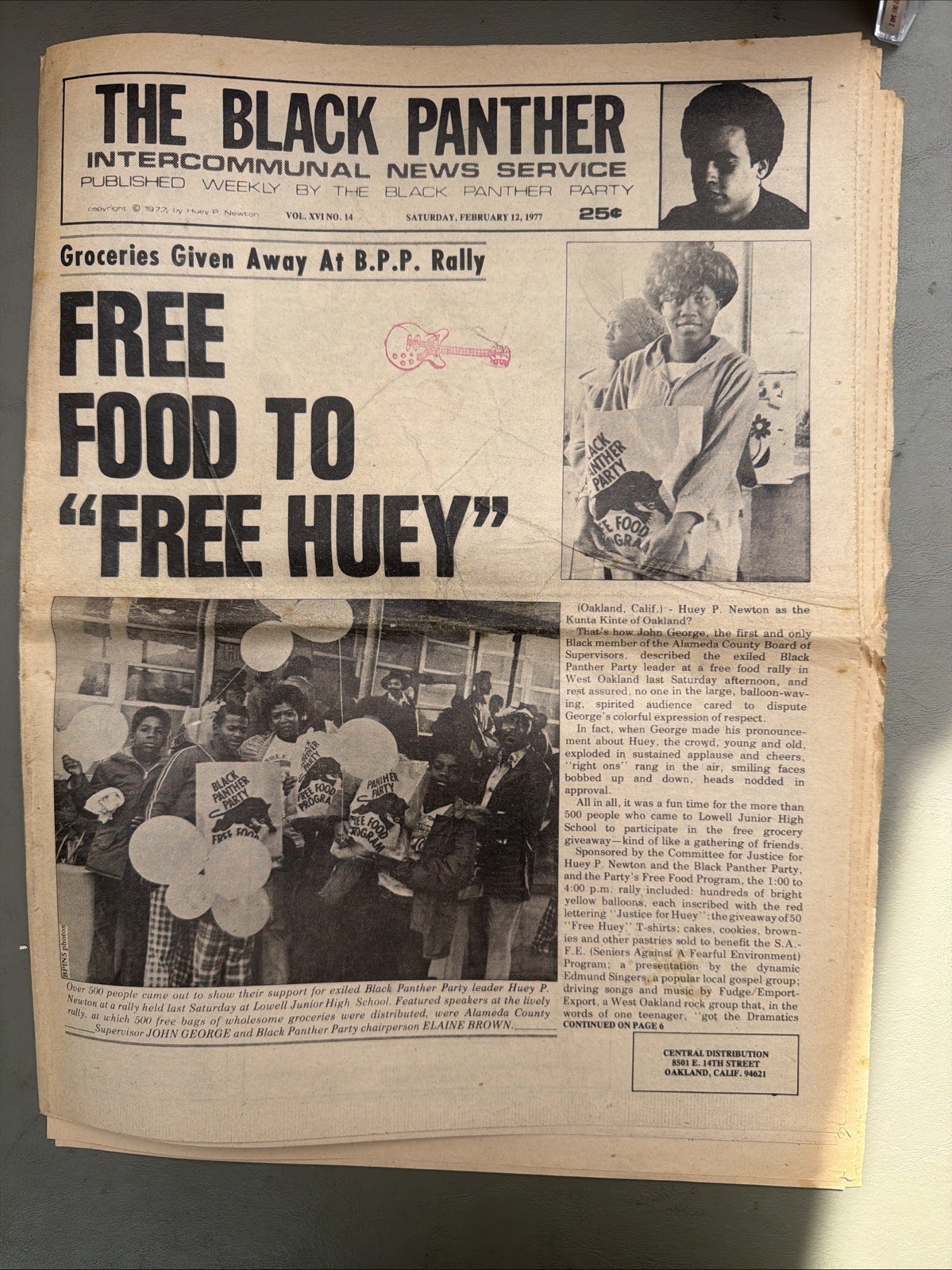 THE BLACK PANTHER PARTY NEWSPAPER – FEBRUARY 12, 1977 Huey Newton