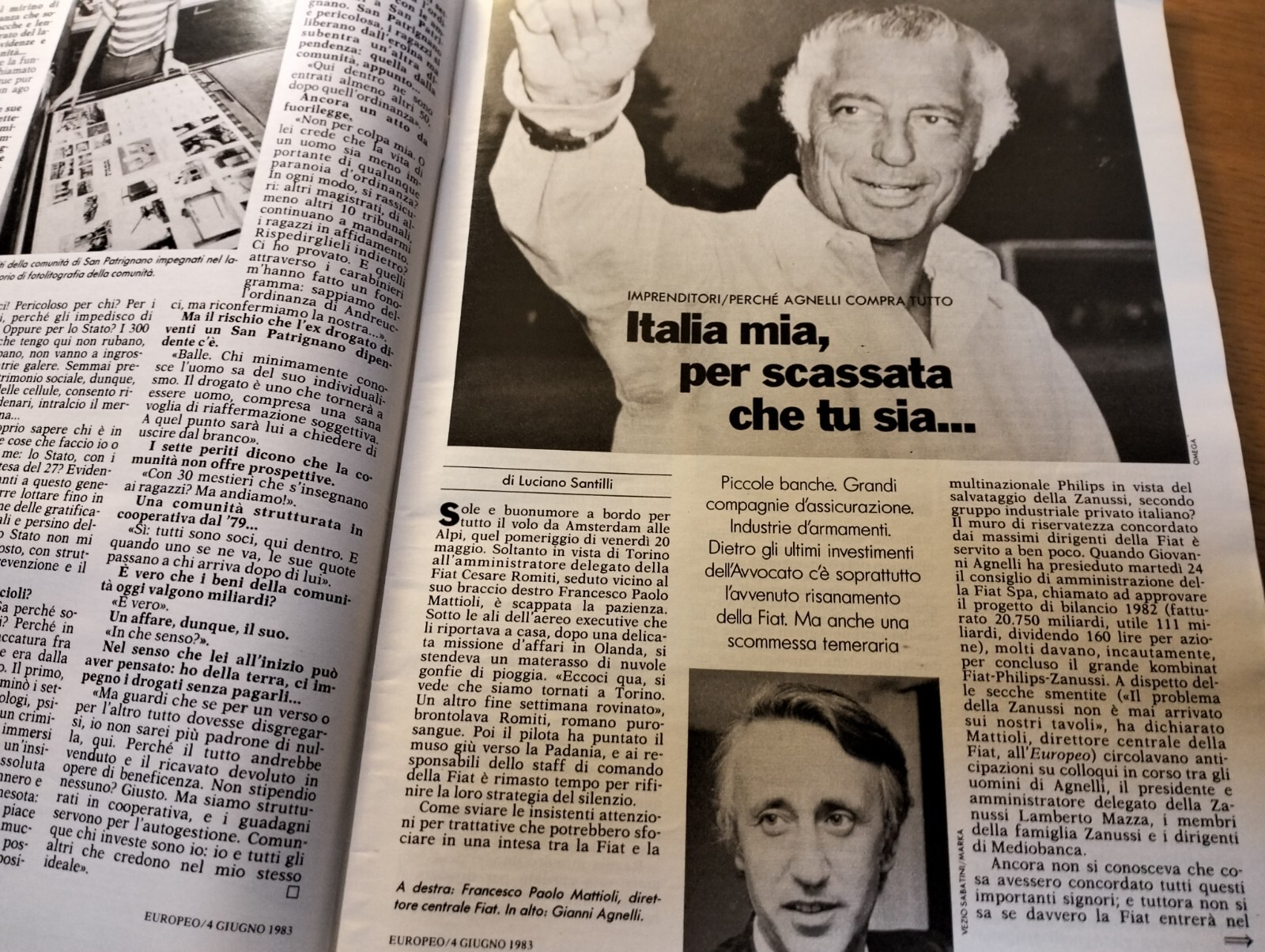 EUROPEAN 1983/23=SAN PATRIGNANO=CASE RIZZOLI=CARLO MASSARINI=GIANNI AGNELLI BUY