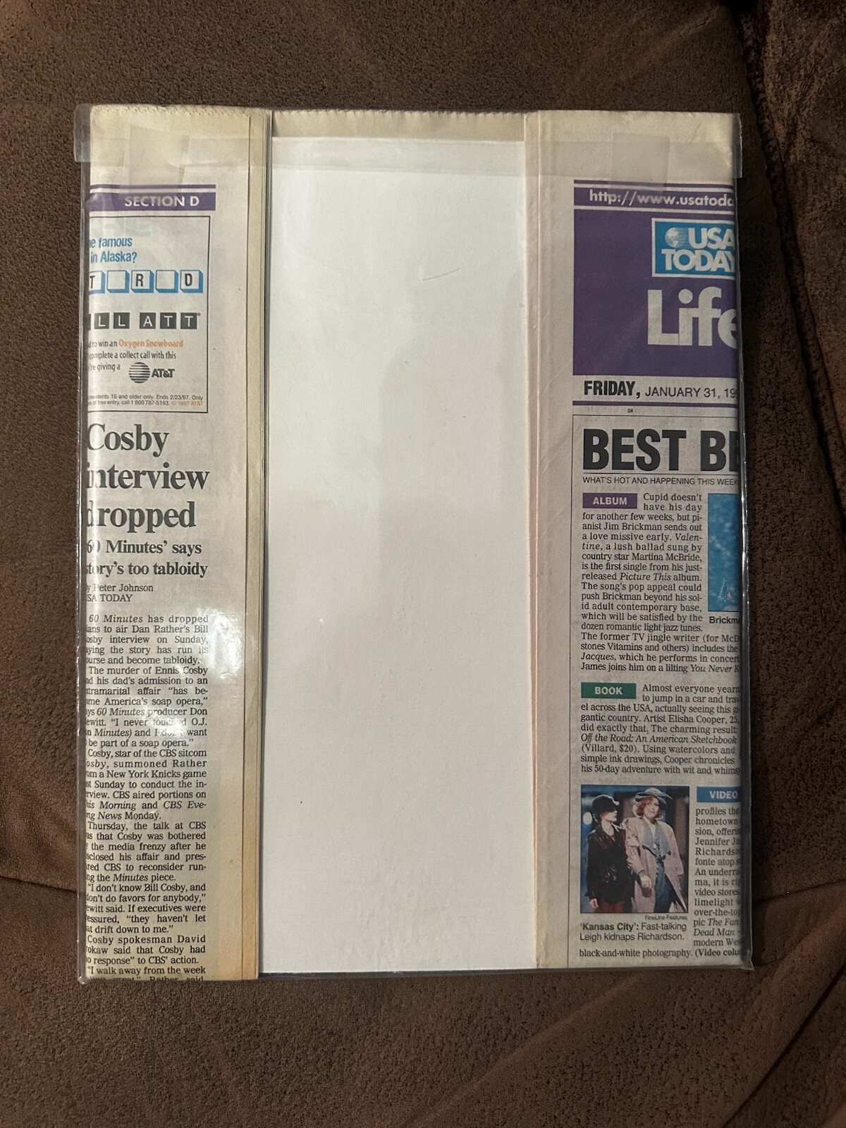 Star Wars: Special Edition – USA Today – January 31, 1997 Weekend Ed. section D