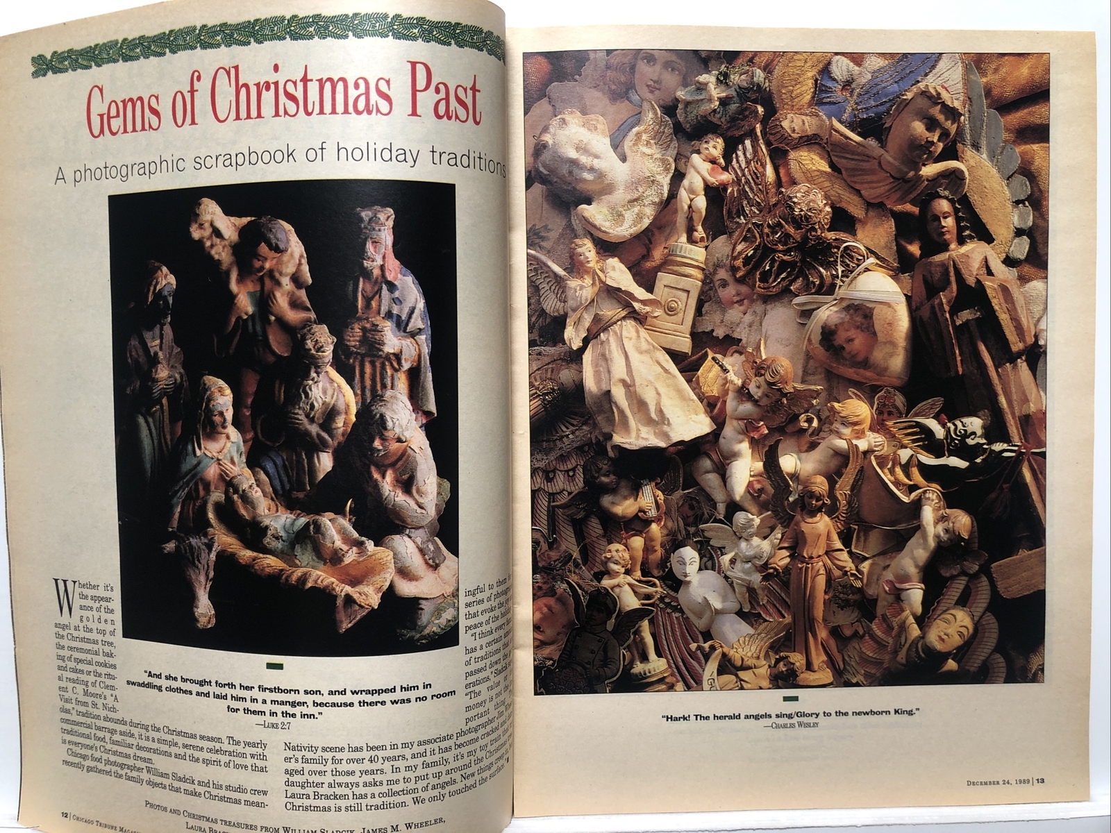 Sunday Chicago Tribune December 24 1989 Christmas Treasures Section 10 Newpaper