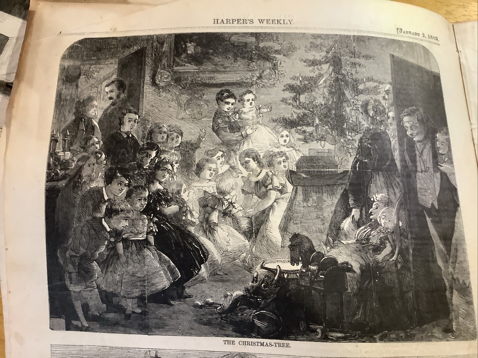 1869 HARPER’S WEEKLY NEWSPAPER ~ SANTA COVER ~ WINSLOW HOMER PRINT