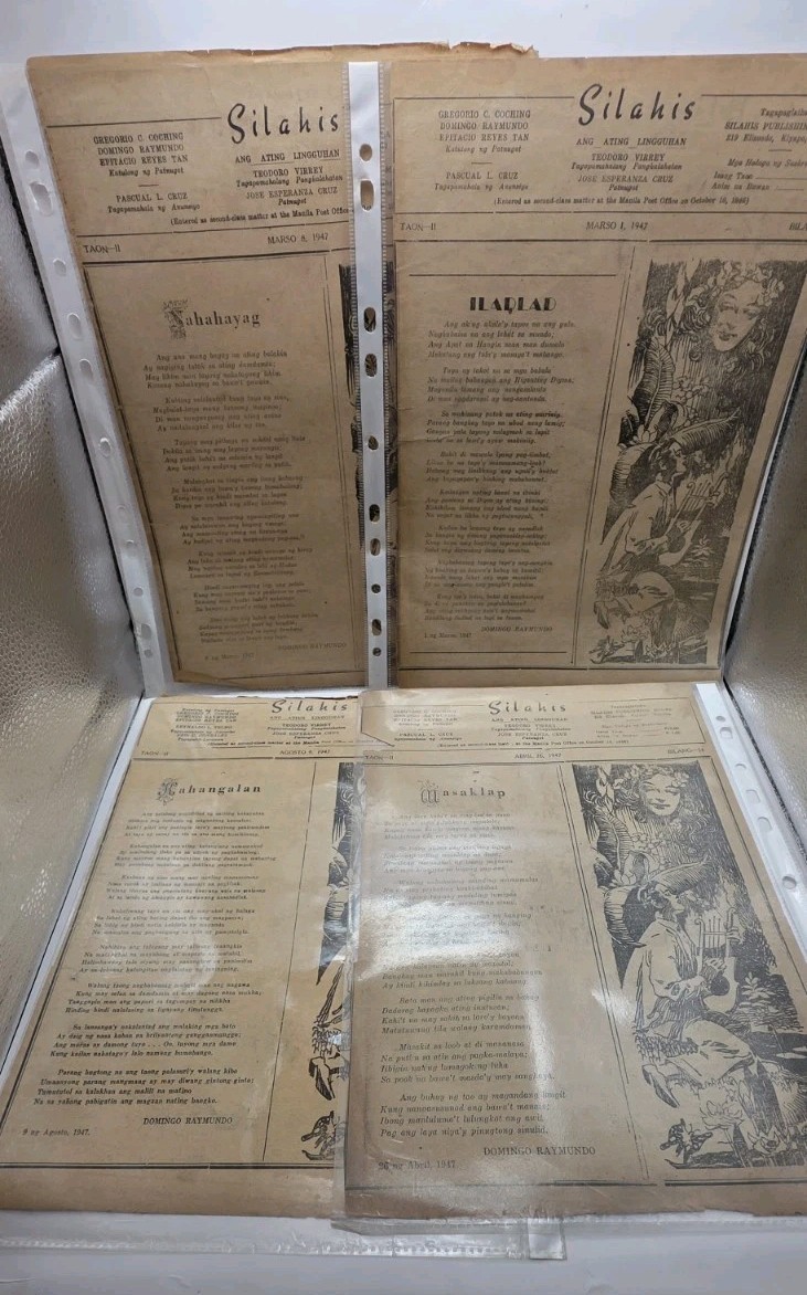1946-1947 Philippine Weekly Publication “Silahis” & “ILang-ILang” Clippings.19pc