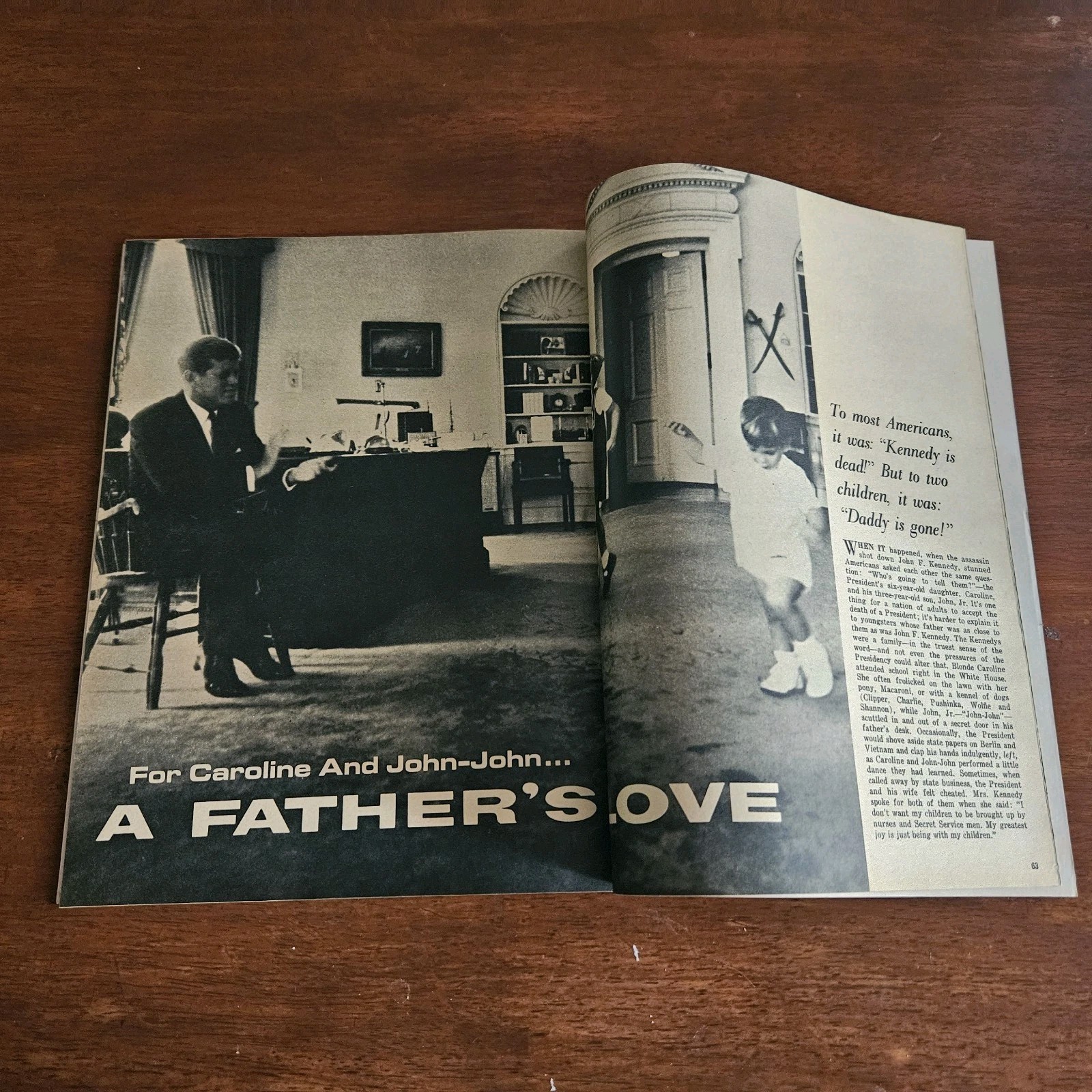 John F. Kennedy Magazine Lot Memorial Album/Four Dark Days in History Read