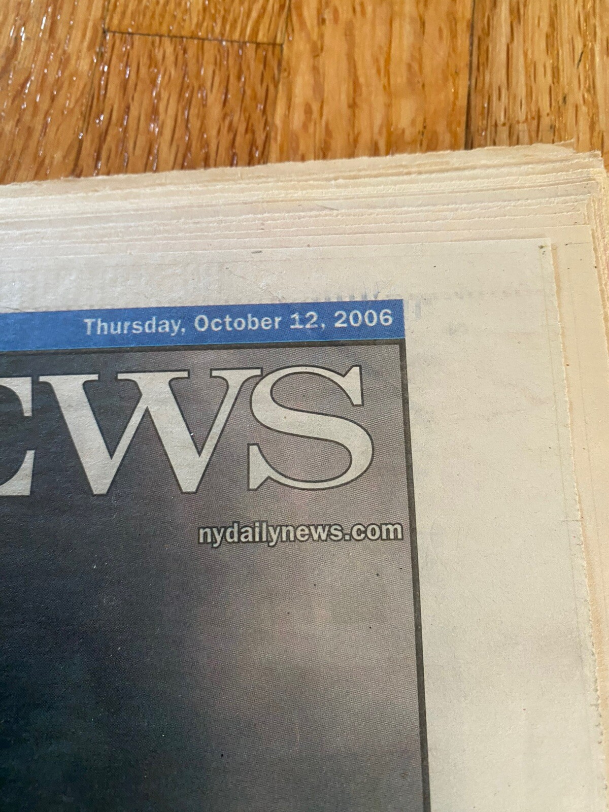 NY Daily NewNewspaper 10/12/2006 Yankee’s Fatal Flight Cory Lidle Plane Crash