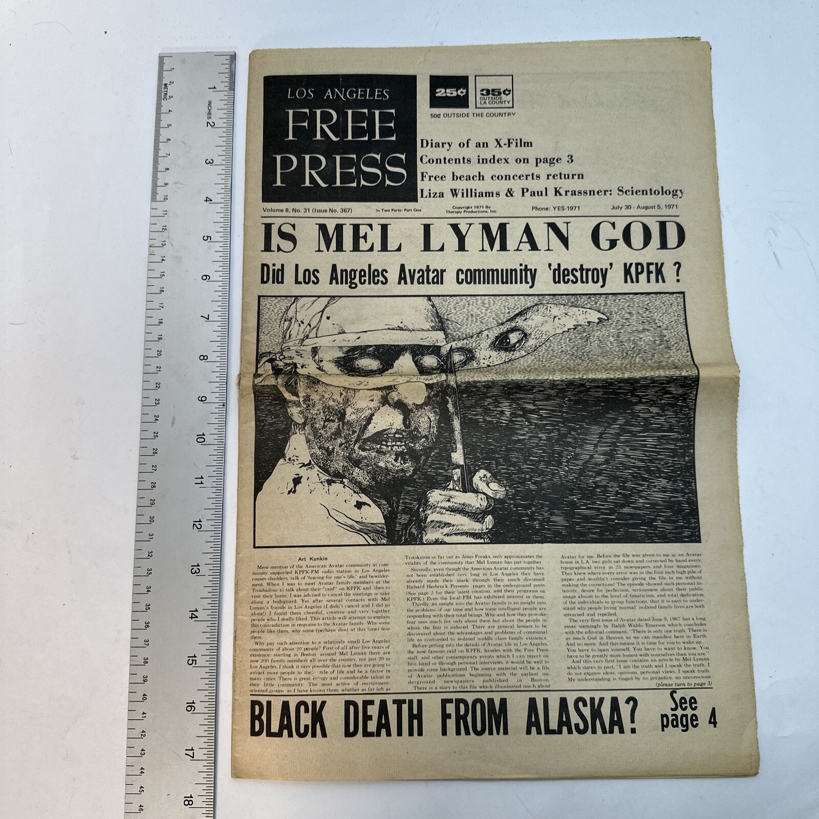 1970s CounterCulture Underground LGBT Los Angeles Free Press July 30 1971