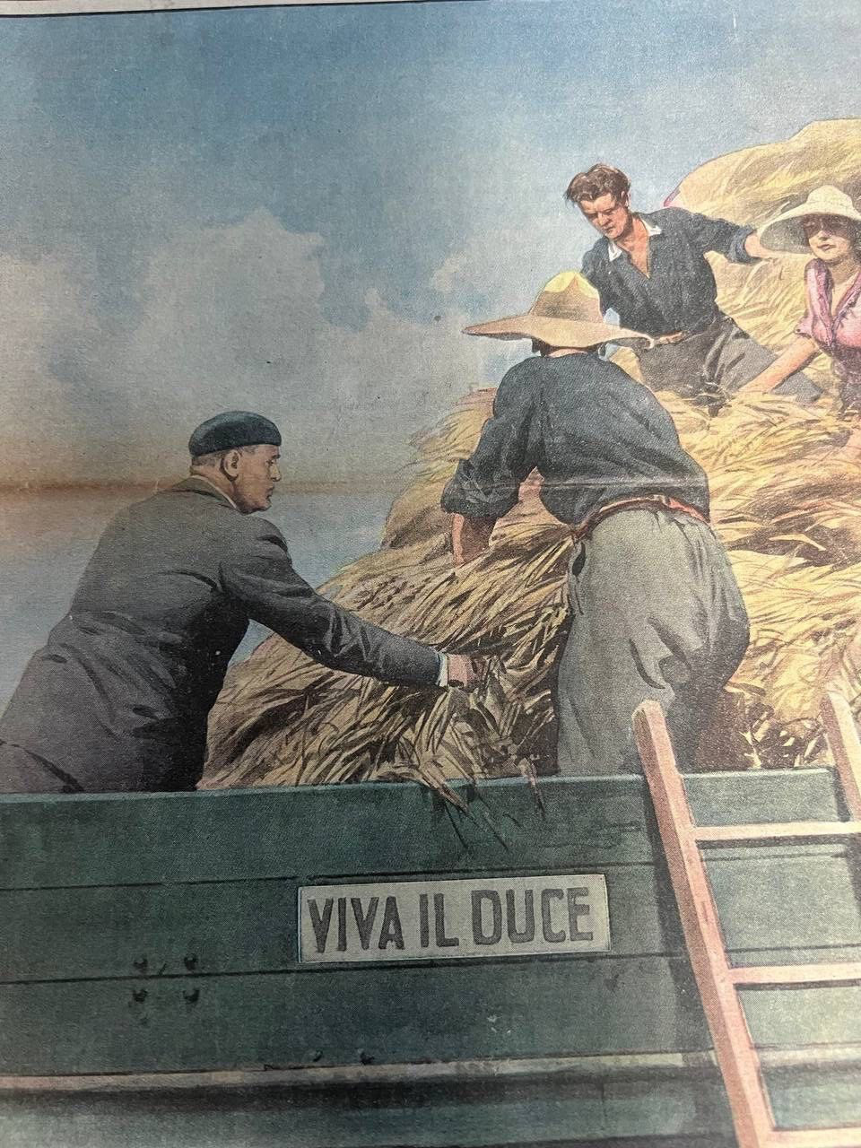 1933 Benito MUSSOLINI Duce DUX Nicolo Paganini Italian Domenica del Corriere C7