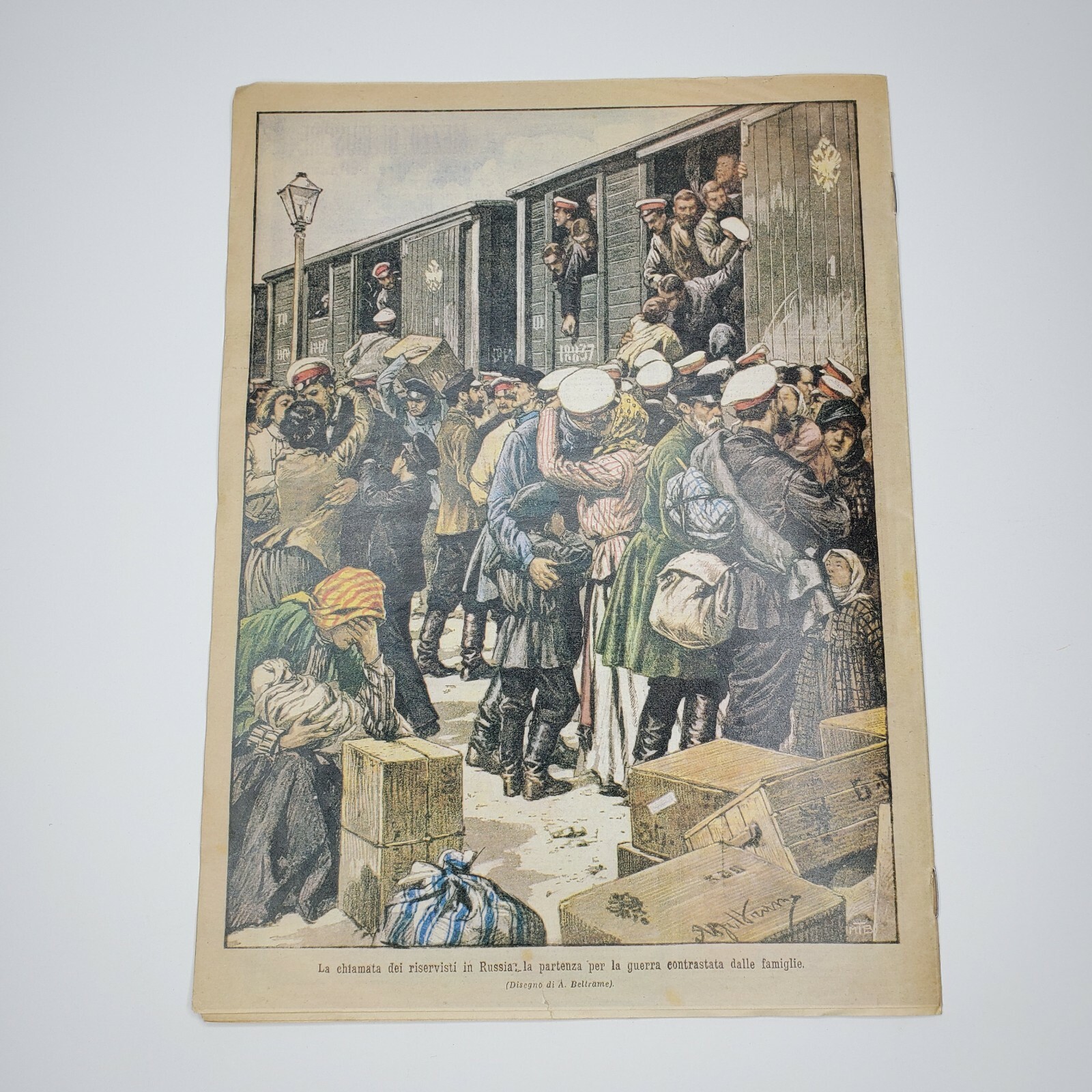La Domenica Del Corriere The Sunday Courier Italian Newspaper 1904 Workers Union