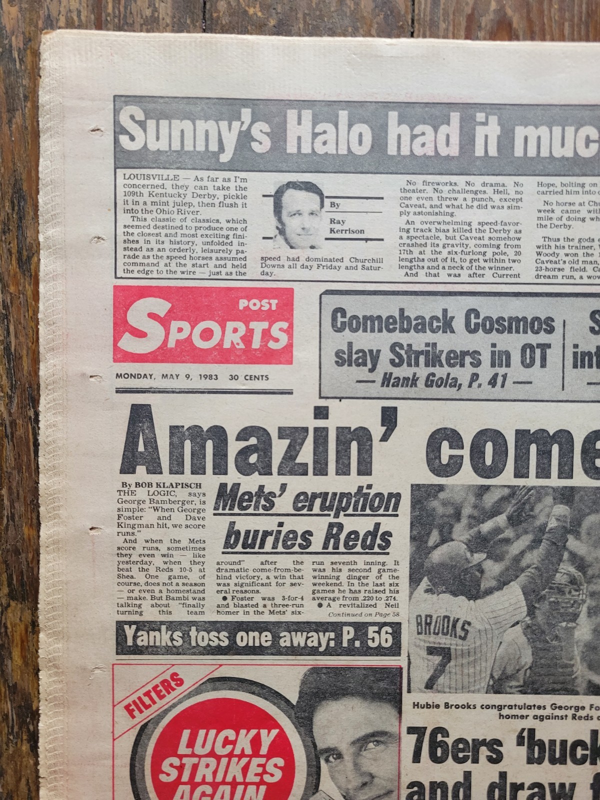 New York Post Newspaper, May 9, 1983, Mom Kills Tot Mother’s Day, Liz & Dick