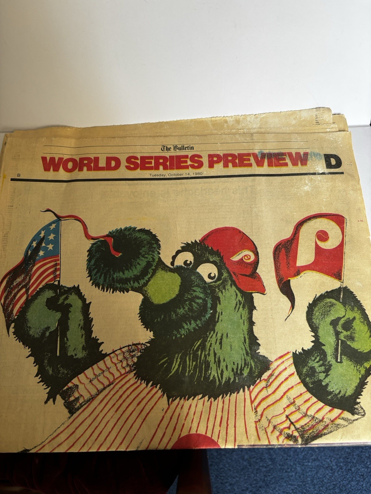 Vintage 1980 Philadelphia Bulletin and Inquirer World Series Ephemera Newspaper