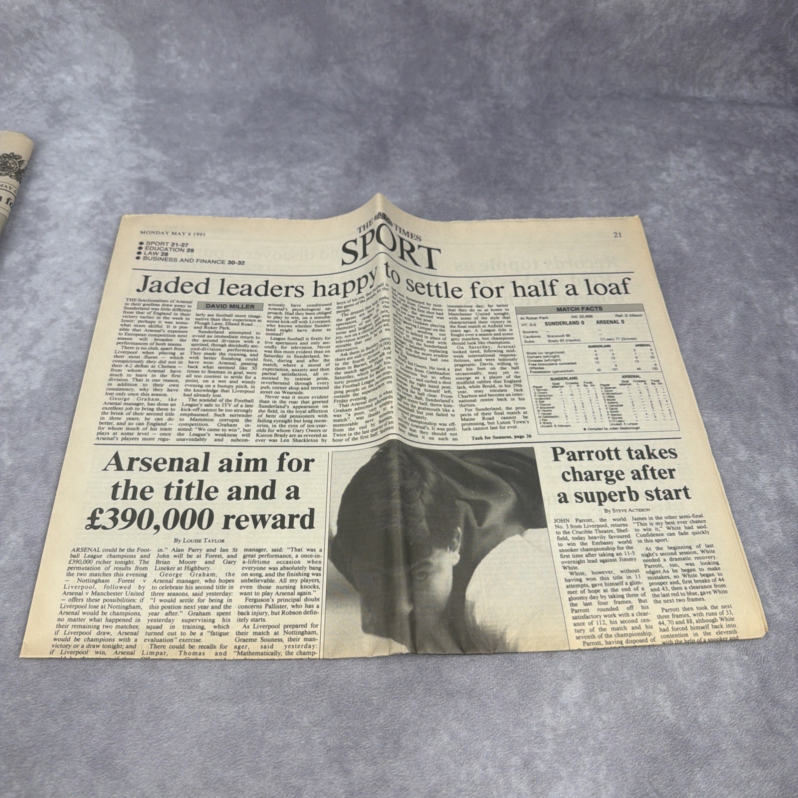 The Times London Newspaper May 6 1991 George H.W. Bush Hospital UK Complete