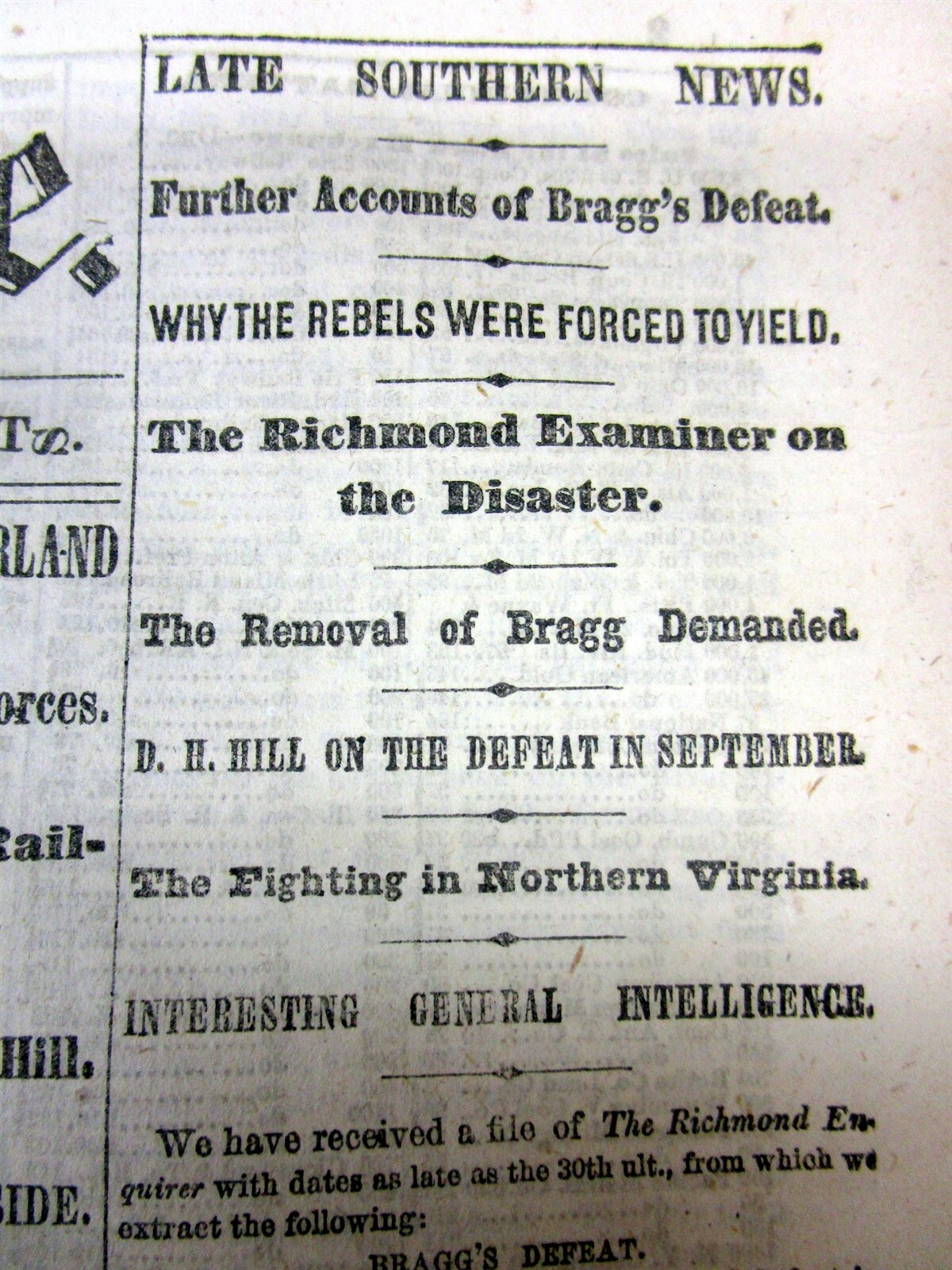 2 1863 Civil War newspapers CHATTANOOGA CAMPAIGN w UNION VICTORY in Tennessee