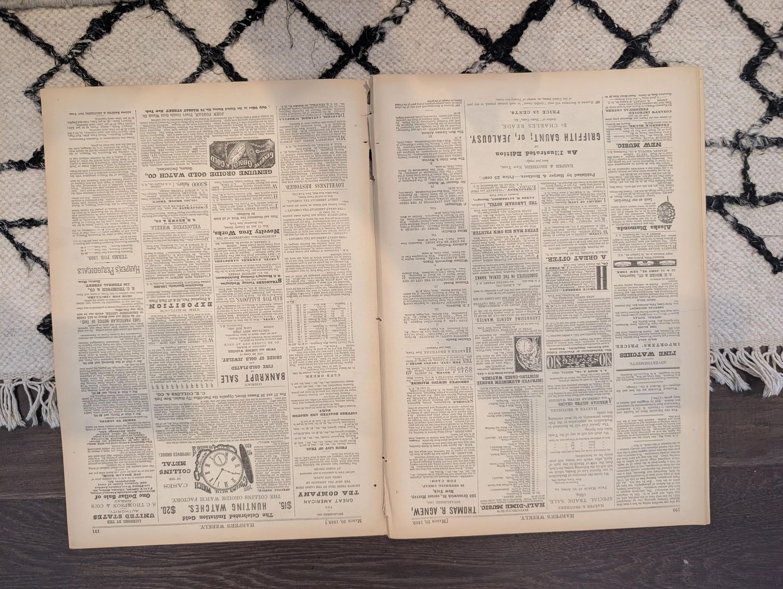 March 20 1869 Harpers Weekly, Inauguration of President Grant, Howard University