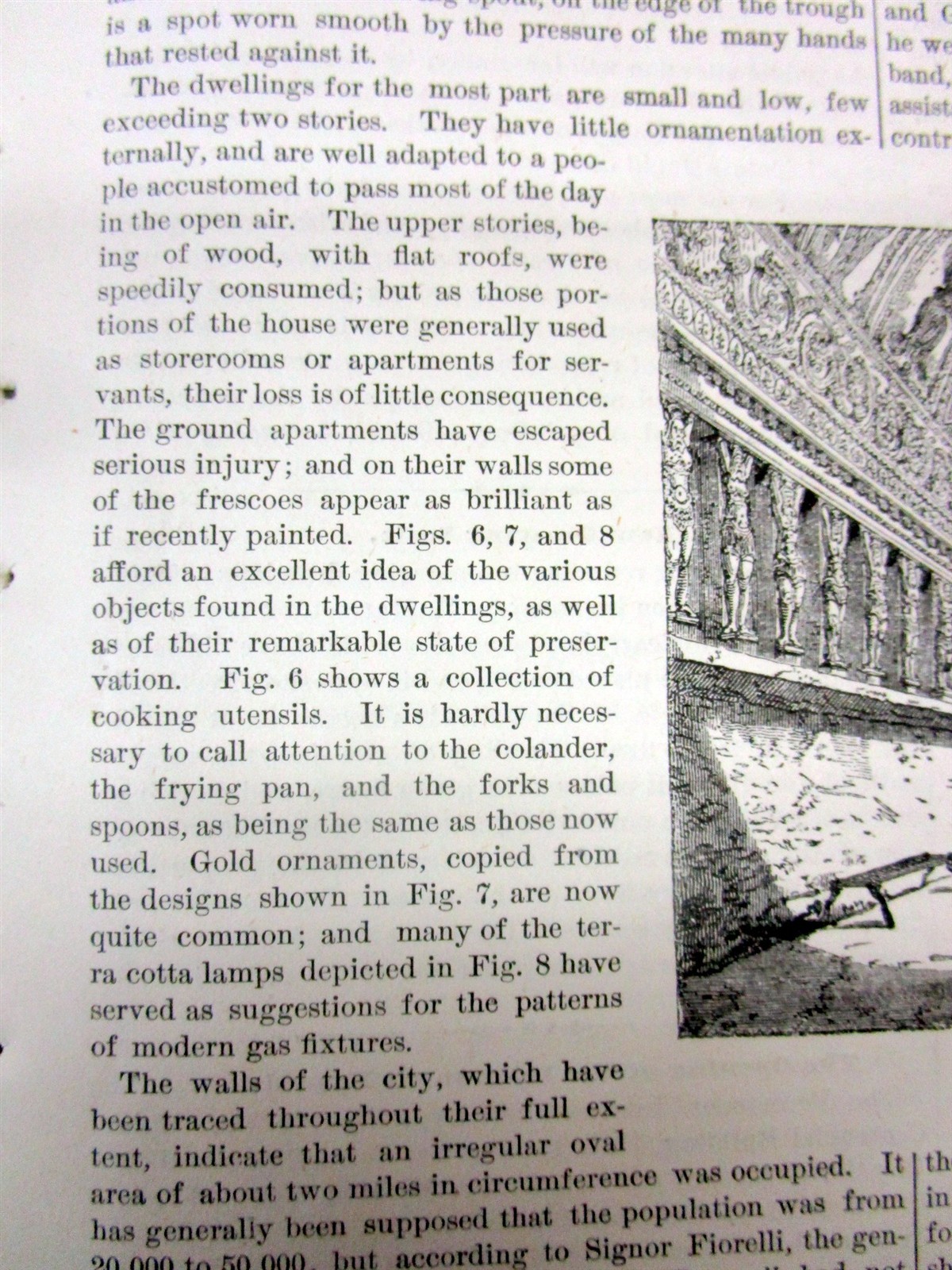 1877 illustrated newspaper POMPEII Italy EARLY ARCHEOLOGY EXCAVATION Engravings