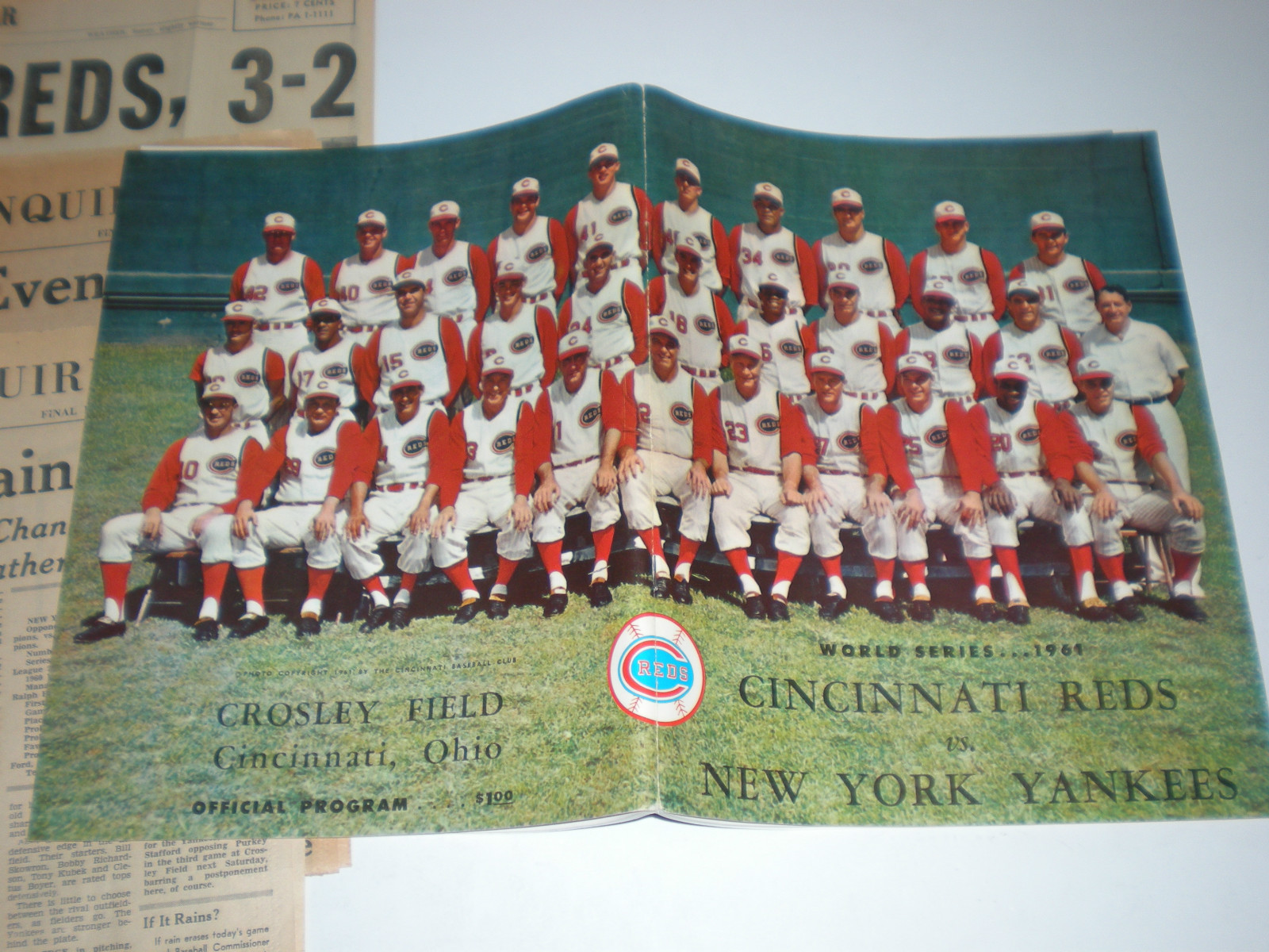 1961 World Series Game 4 Ticket Stubs Program Cincinnati Reds NY Yankees Lot Set