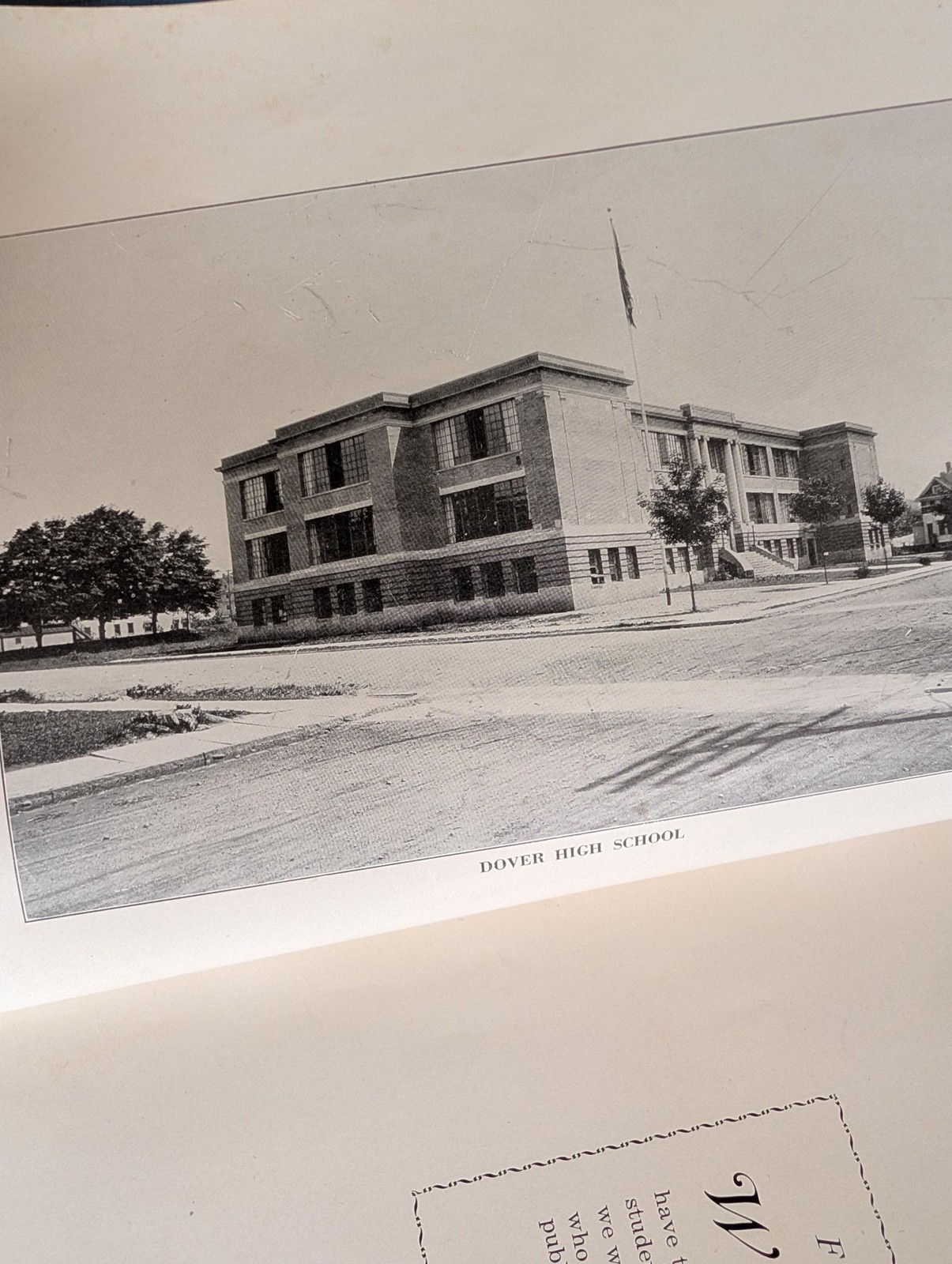 Antique 1926 The Tiger School Yearbook From Dover High School in Dover