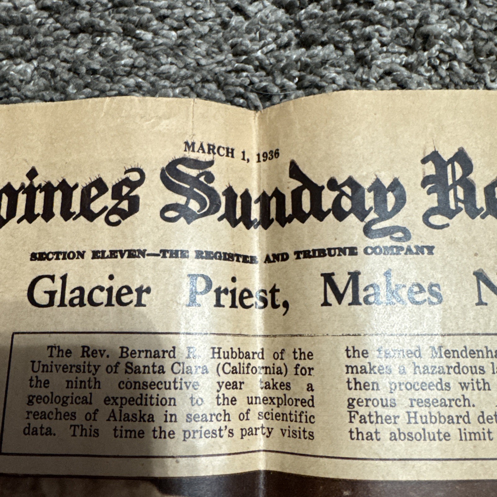old newspapers lot 1936 Des Moines Sun. Reg. 1946 Cedar Rapids Gazette Iowa Cent