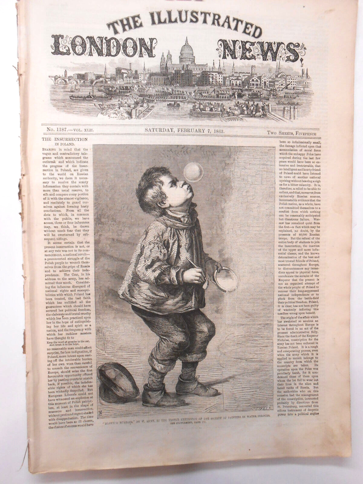 London Newspaper Engravings Fungwa China Civil War Cats Canada Lumber Trade1863