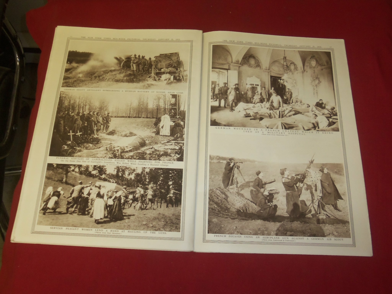 1915 JANUARY 21 NY TIMES PICTORIAL WAR EXTRA SECTION – GENERAL JOFFRE – NP 3944