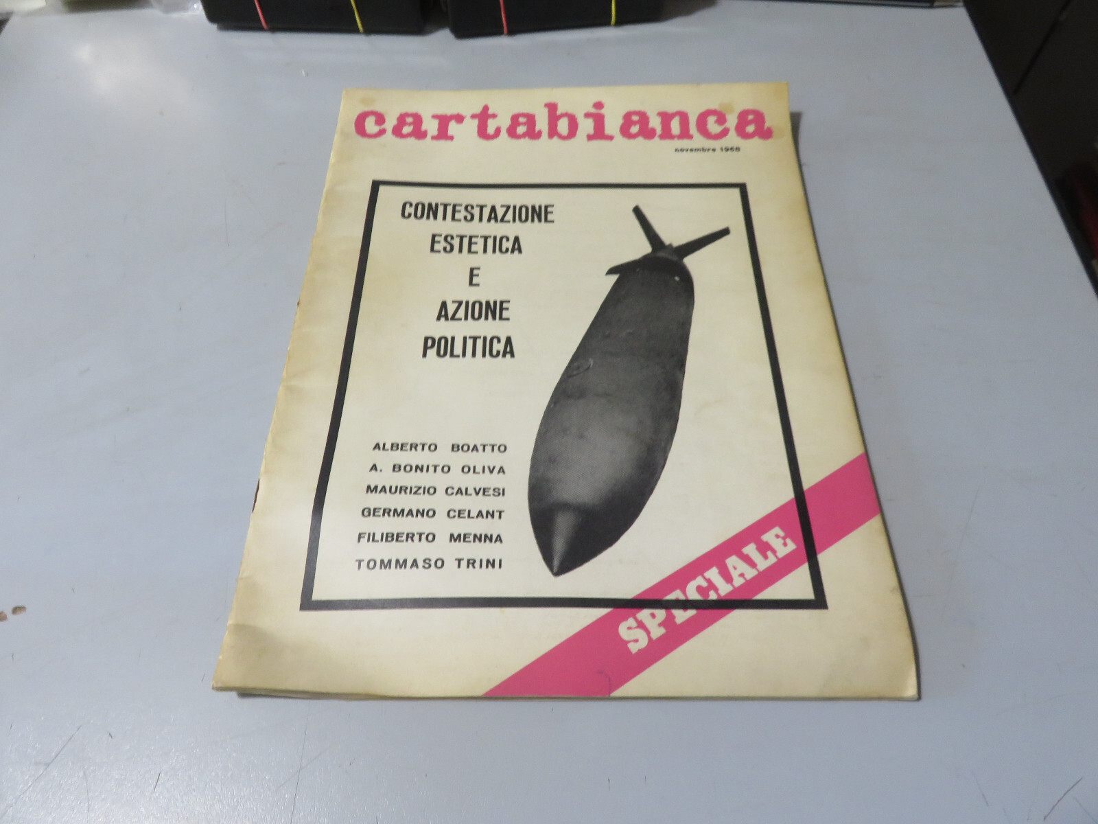 Special CARTABIANCA Aesthetic Contestation And Political Action November 1968