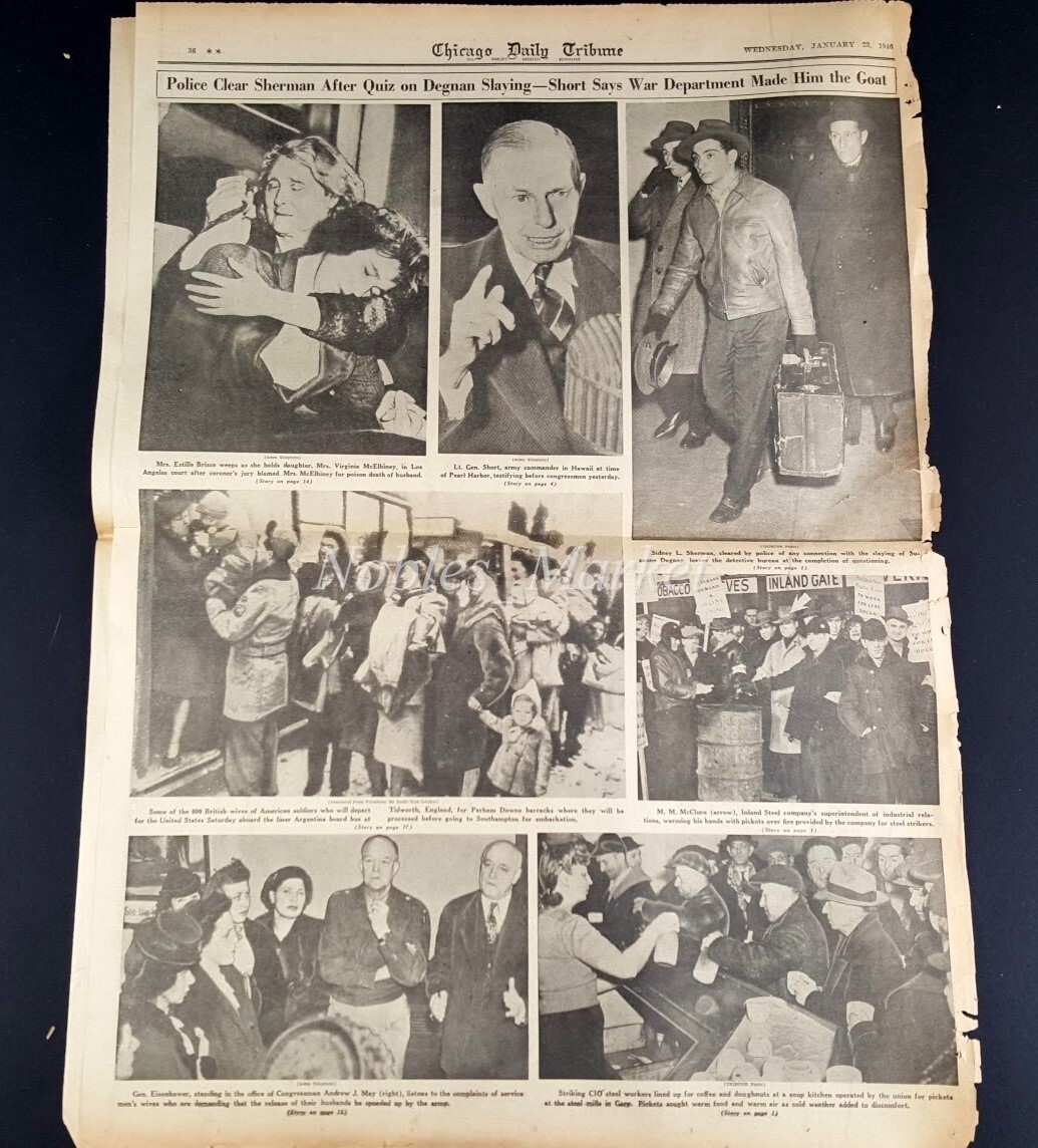 1946 Chicago Tribune Newspaper January 23, Meat Strike
