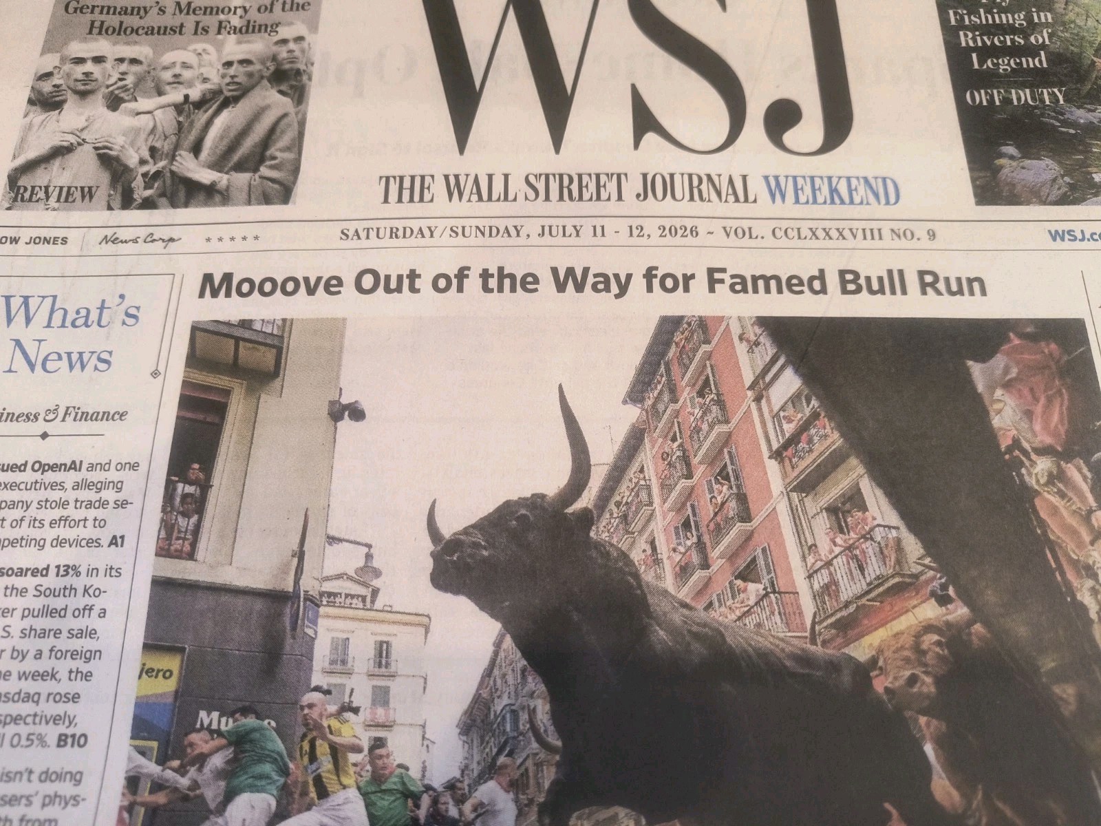 The Wall Street Journal Weekend Saturday/Sunday July 11-12, 2026