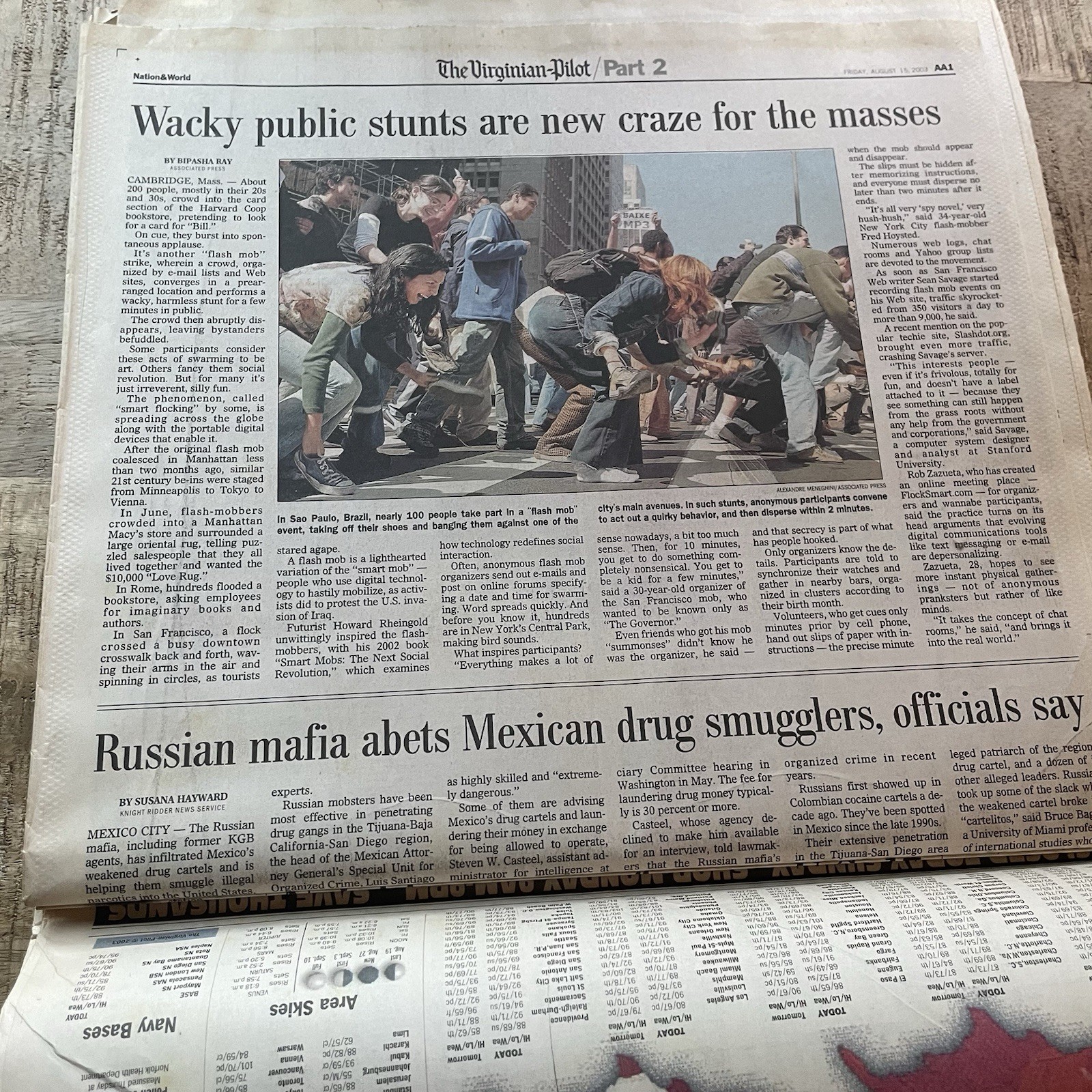 The Virginia-Pilot August 15, 2003 Blackout Full Newspaper