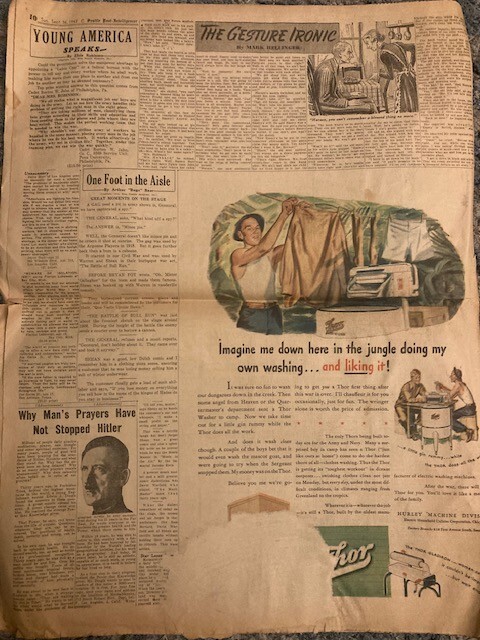 Seattle Post Intelligencer September 1943 Pictorial Review Invasion of Italy WW2