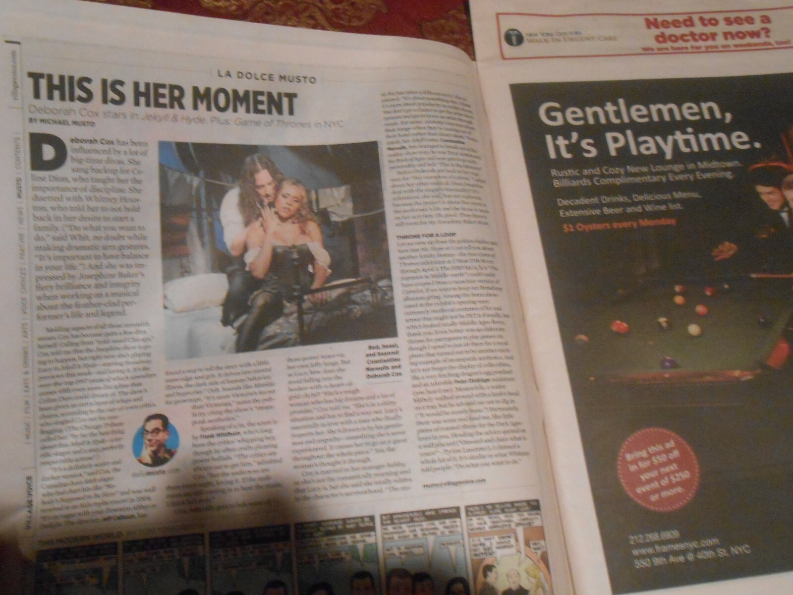 PHOENIX Band w/The vaccines Concert At Barclays AD,2013 VILLAGE VOICE Newspaper
