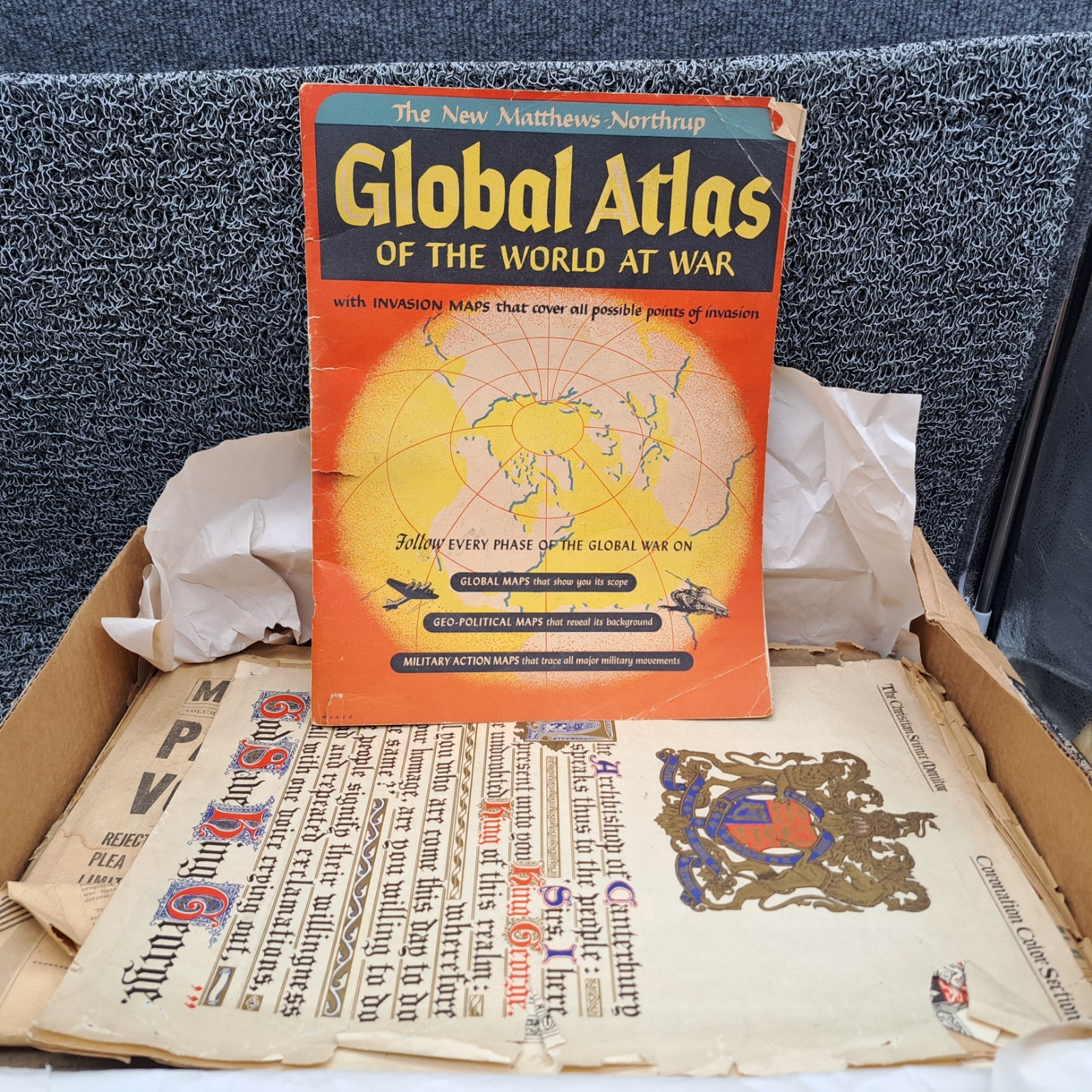 Vintage Ephemera WW2 1940’s Newspaper, An Assorted Lot