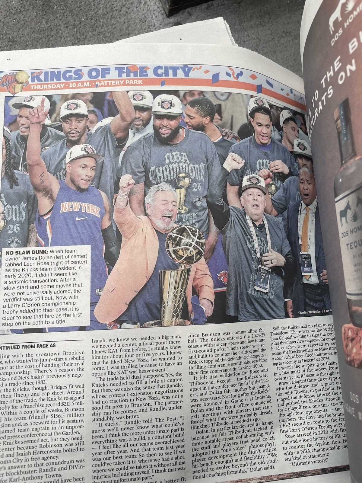 New York Knicks 6/18/26 Kings Of The City NY Post Paper Brunson Knick York Post