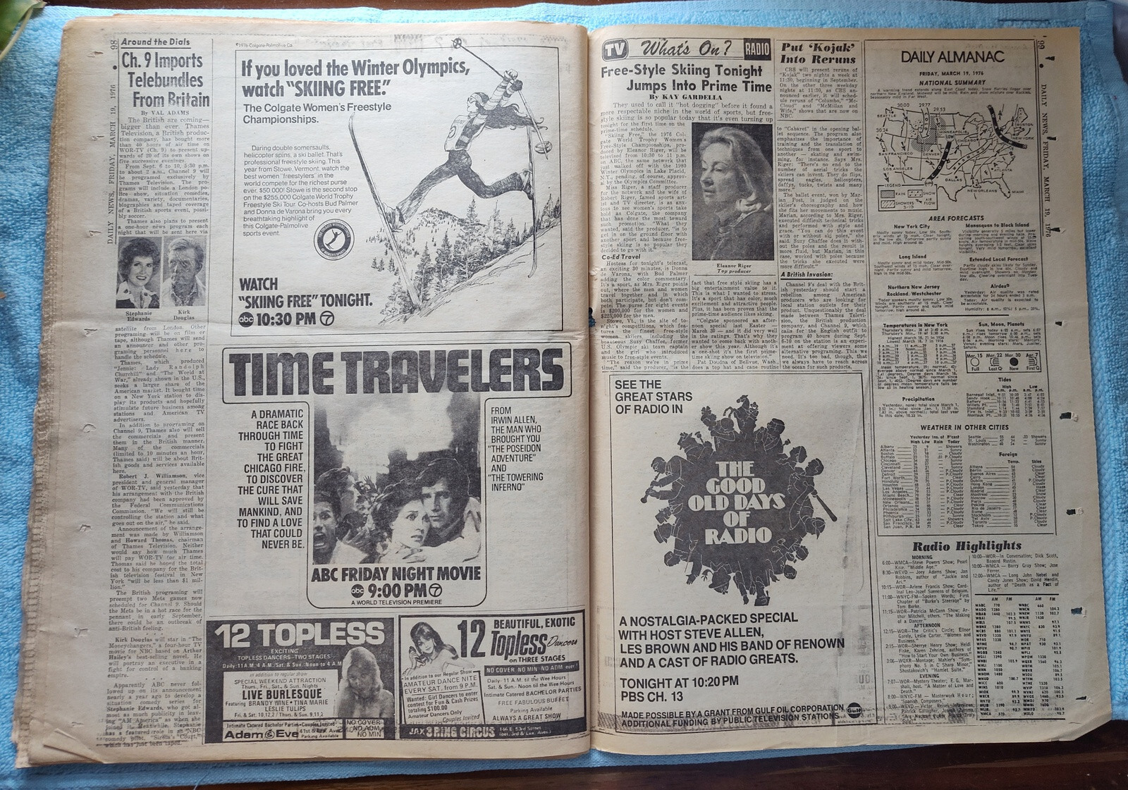 New York Daily News 19 March 1976 Patty Hurst Yogi Berra Toyota Corolla Ad More!