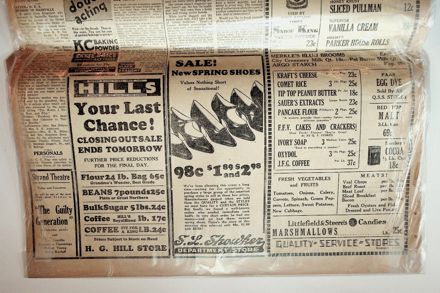 The Kingsport Times Newspaper March 18 1932 Vintage Tennessee Collectible