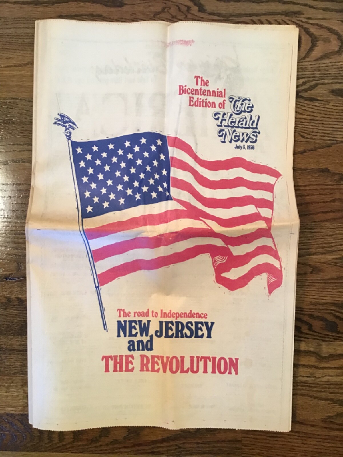 The Herald News New Jersey Newspaper July 3, 1976 Bicentennial Edition
