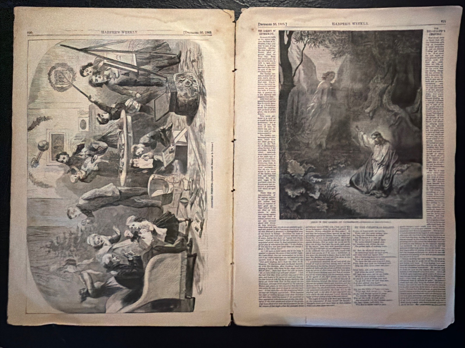 Harper’s Weekly December 30, 1865. Christmas Stories And Photos.