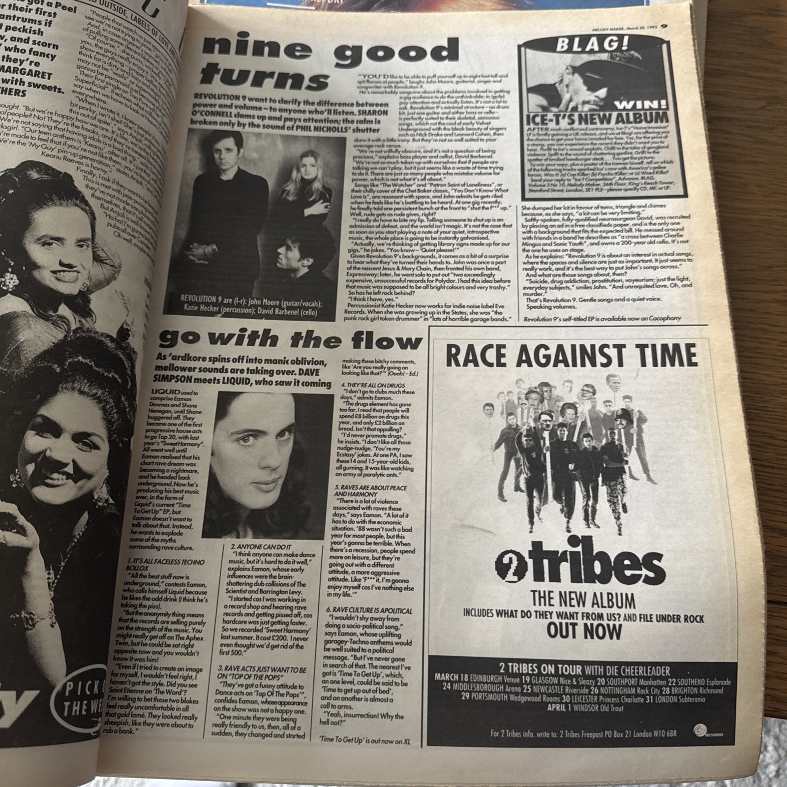 Melody Maker Newspaper – March 20th 1993 – Suede Front Cover