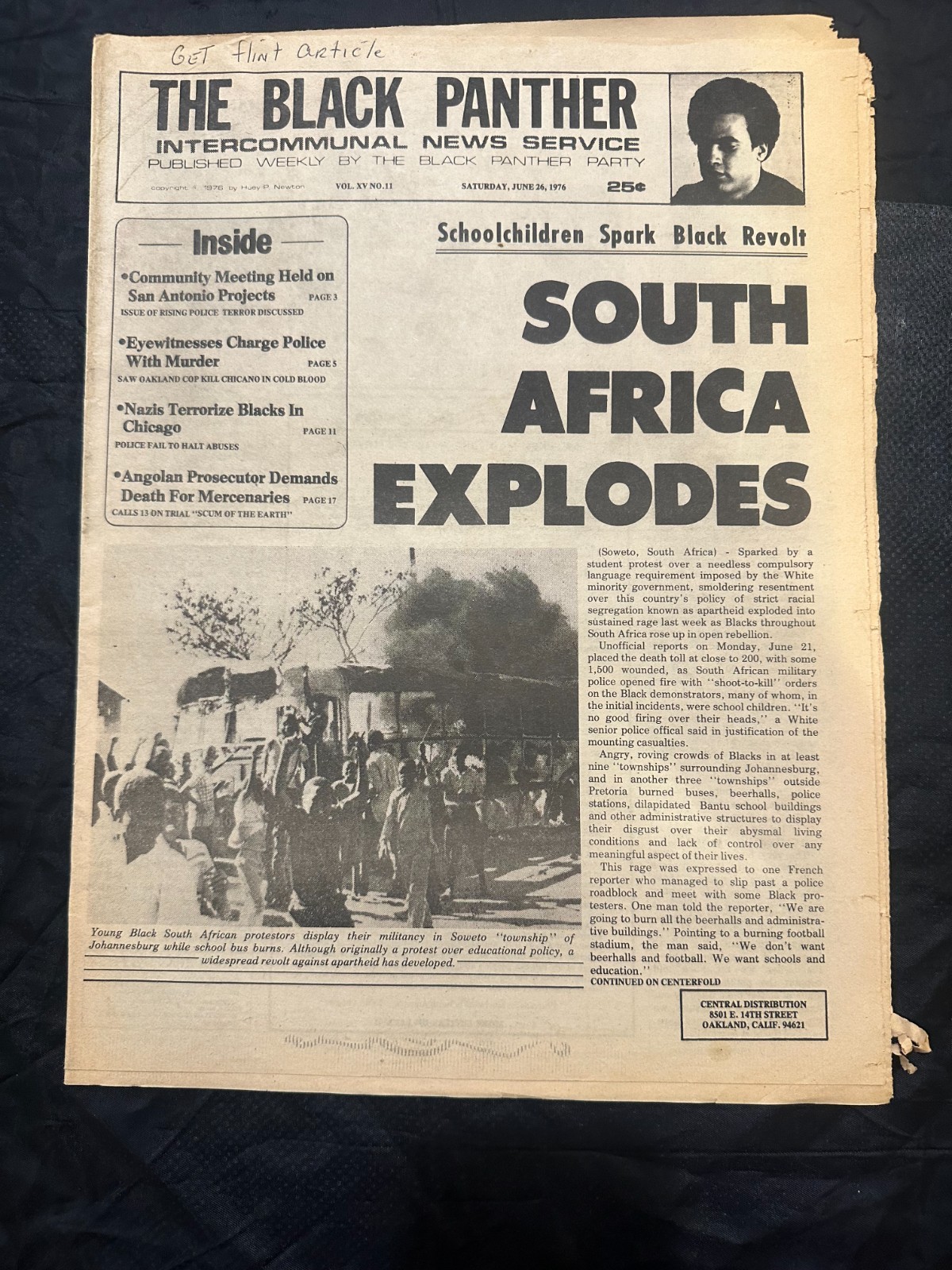 THE BLACK PANTHER NEWSPAPER – JUNE 26th 1976