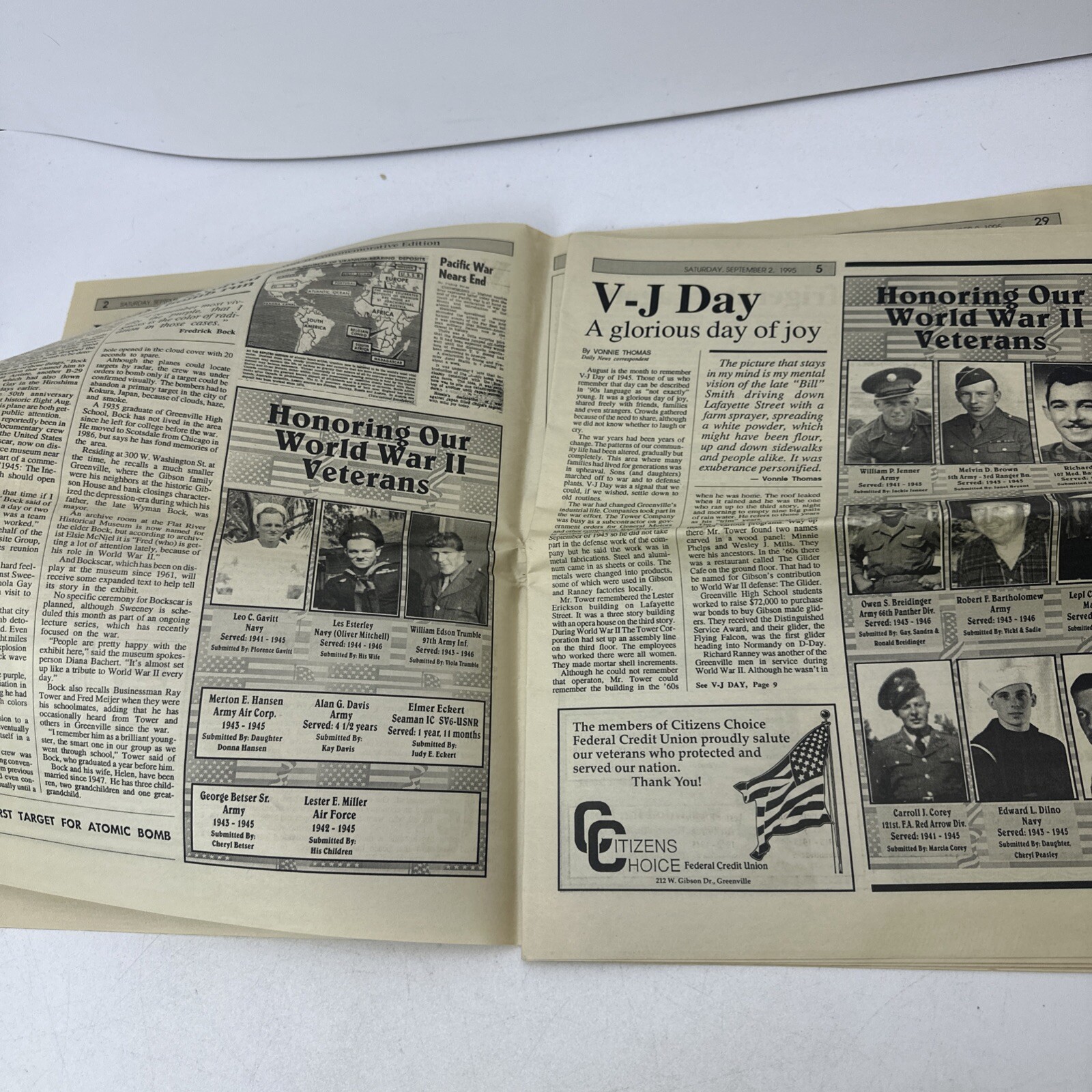 The Daily News 1995 Greenville Michigan World War II Commemorative Edition