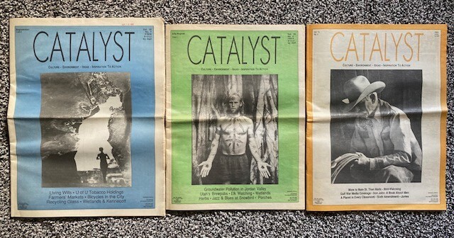 CATALYST Lot of 3 Vintage Newspapers 1991 SLC UTAH Salt Lake City SUGARHOUSE