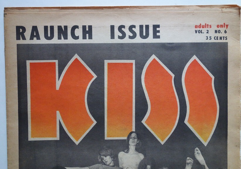 Scarce KISS V2 N6 Underground paper 1960s RAUNCH Issue East Village Other Studs
