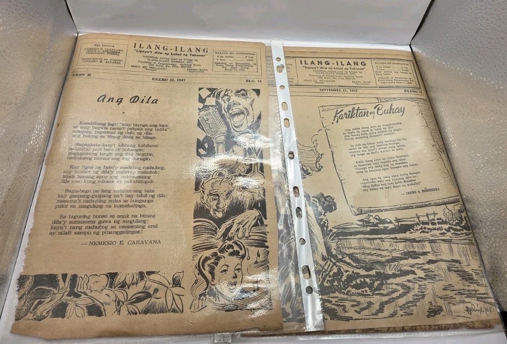 1946-1947 Philippine Weekly Publication “Silahis” & “ILang-ILang” Clippings.19pc
