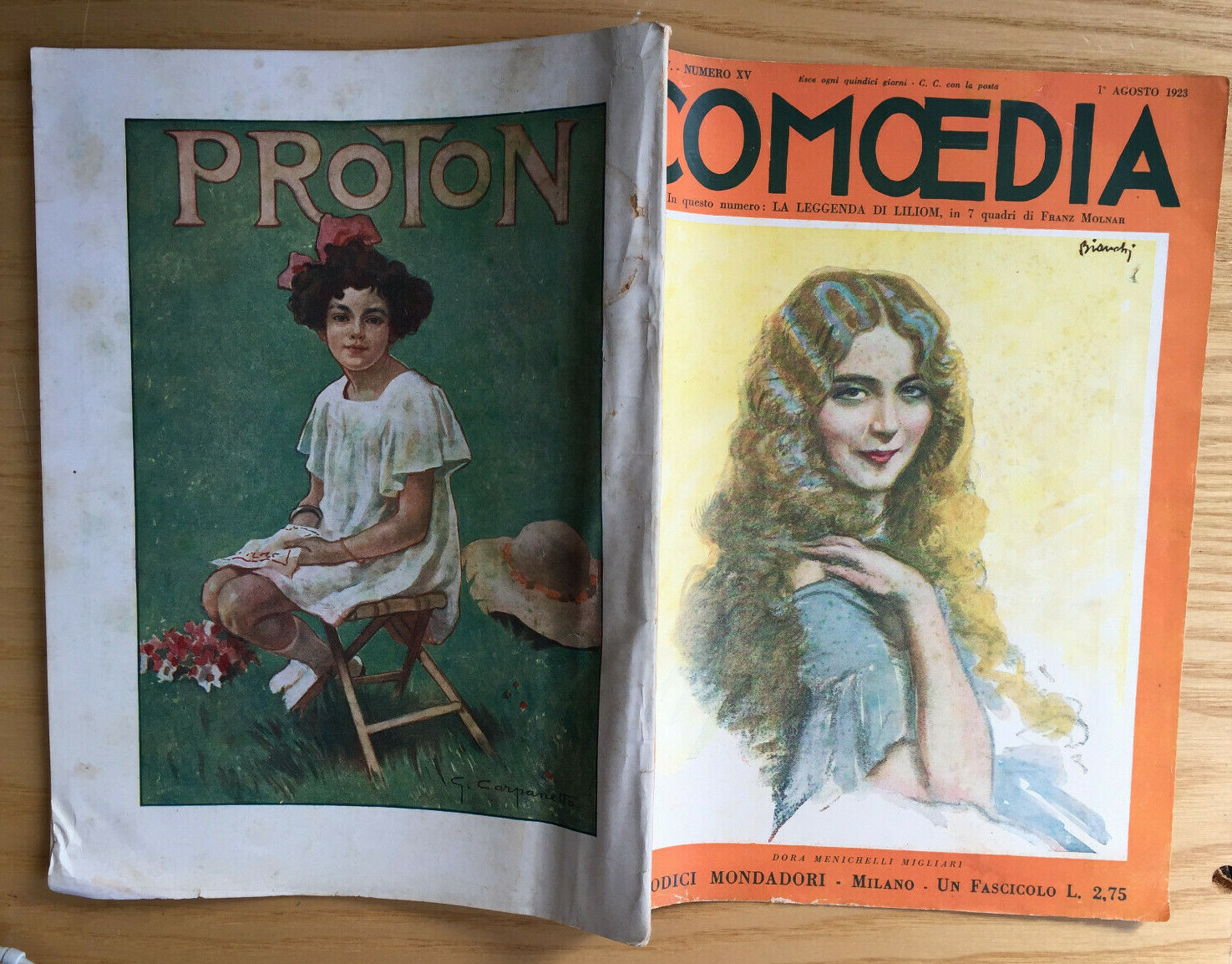 MONDADORI COMEDIA PERIODICO COMEDIA E VITA THEATRALE N° 15 1923 F. MOLNAR 2/19