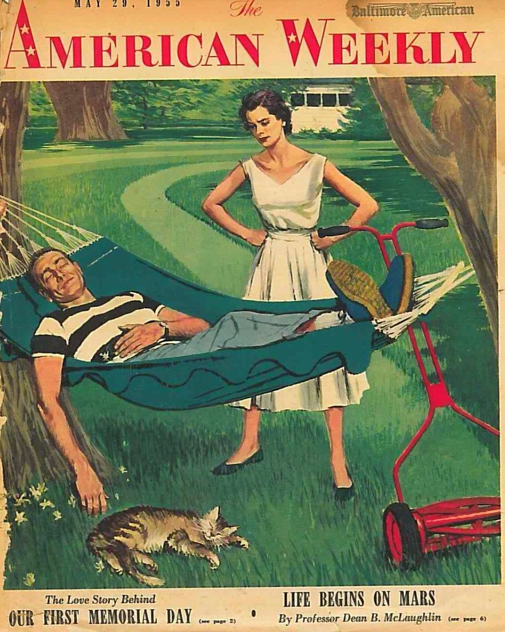 American Weekly Magazine May 29 1955 Our First Memorial Day. Life Begins on Mars