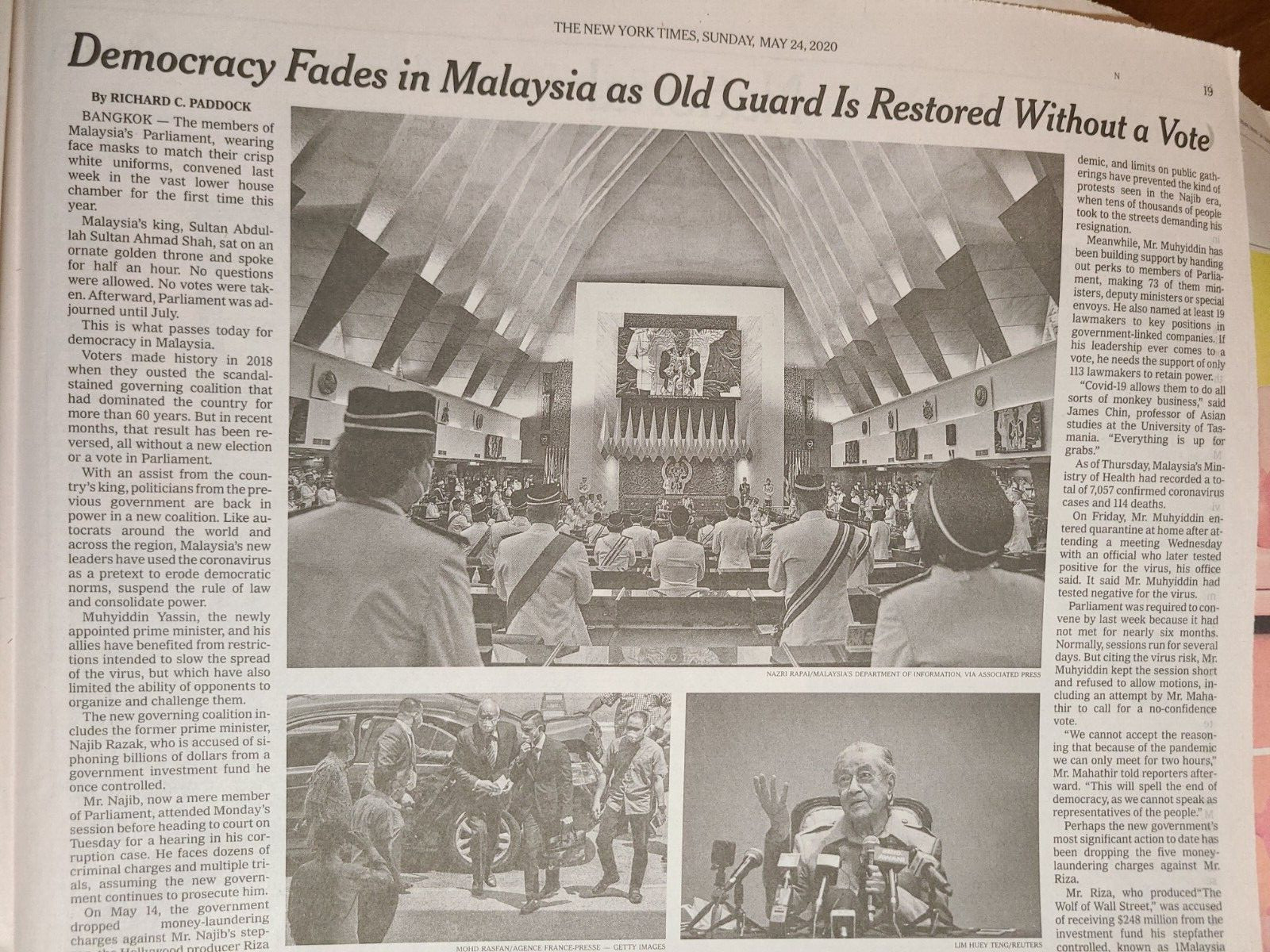 New York Times Newspaper Sunday May24 2020 US Death Near 100,000 Late Edition