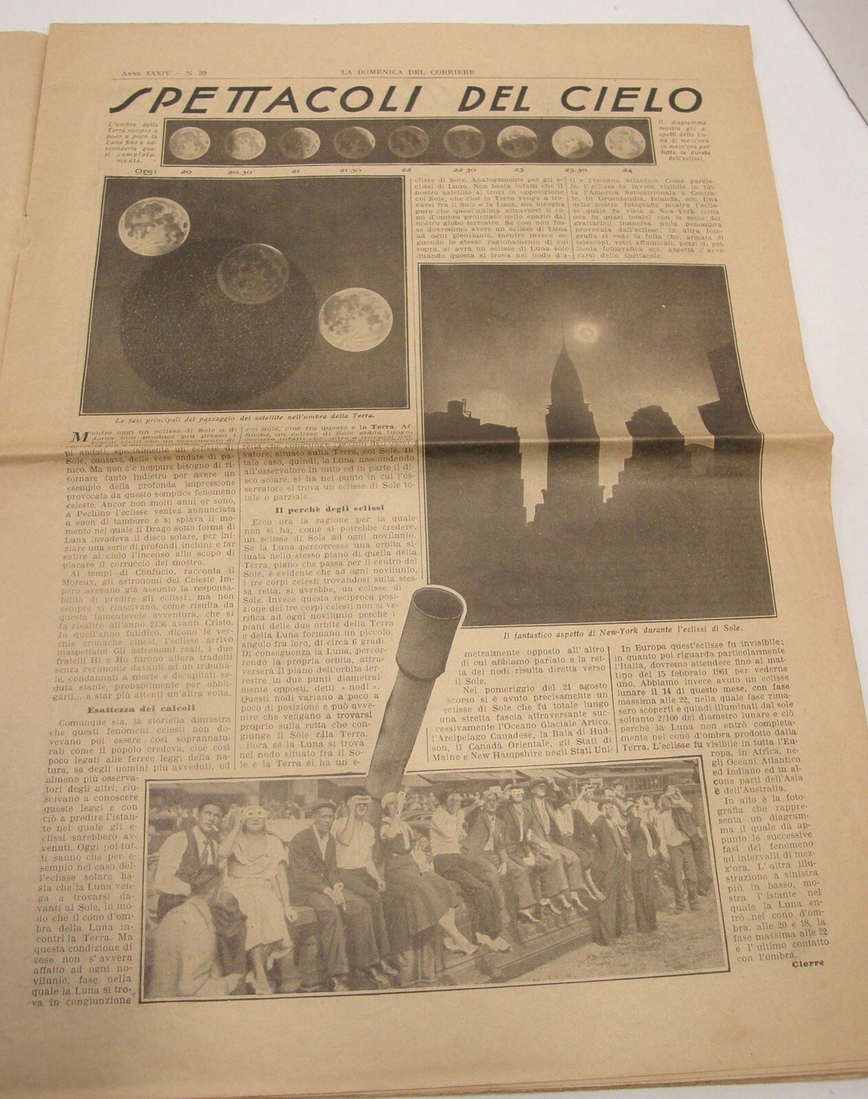 SEPTEMBER 1932 LA DOMENICA DEL CORRIERE ITALIAN NEWSPAPER QUEEN ELENA COVER