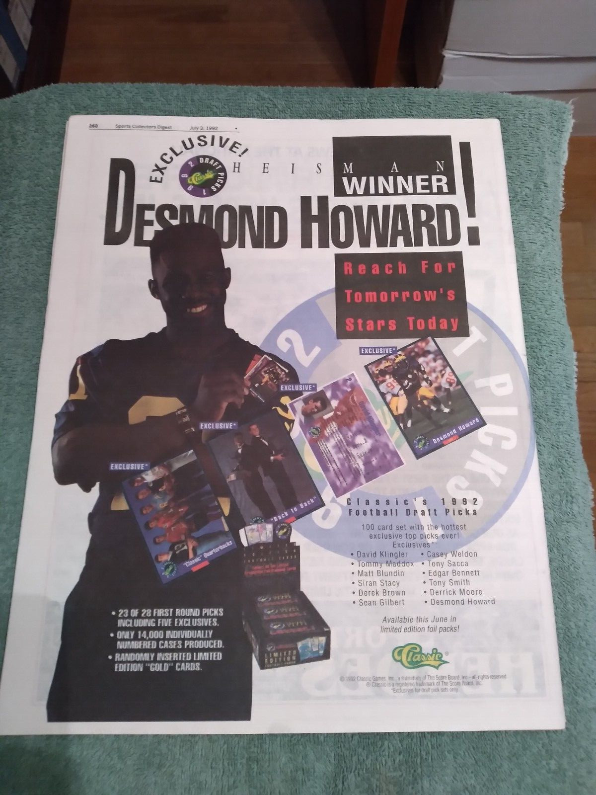 July 3, 1992 Sports Collector Digest Braves Hall of Fame OF Henry Aaron