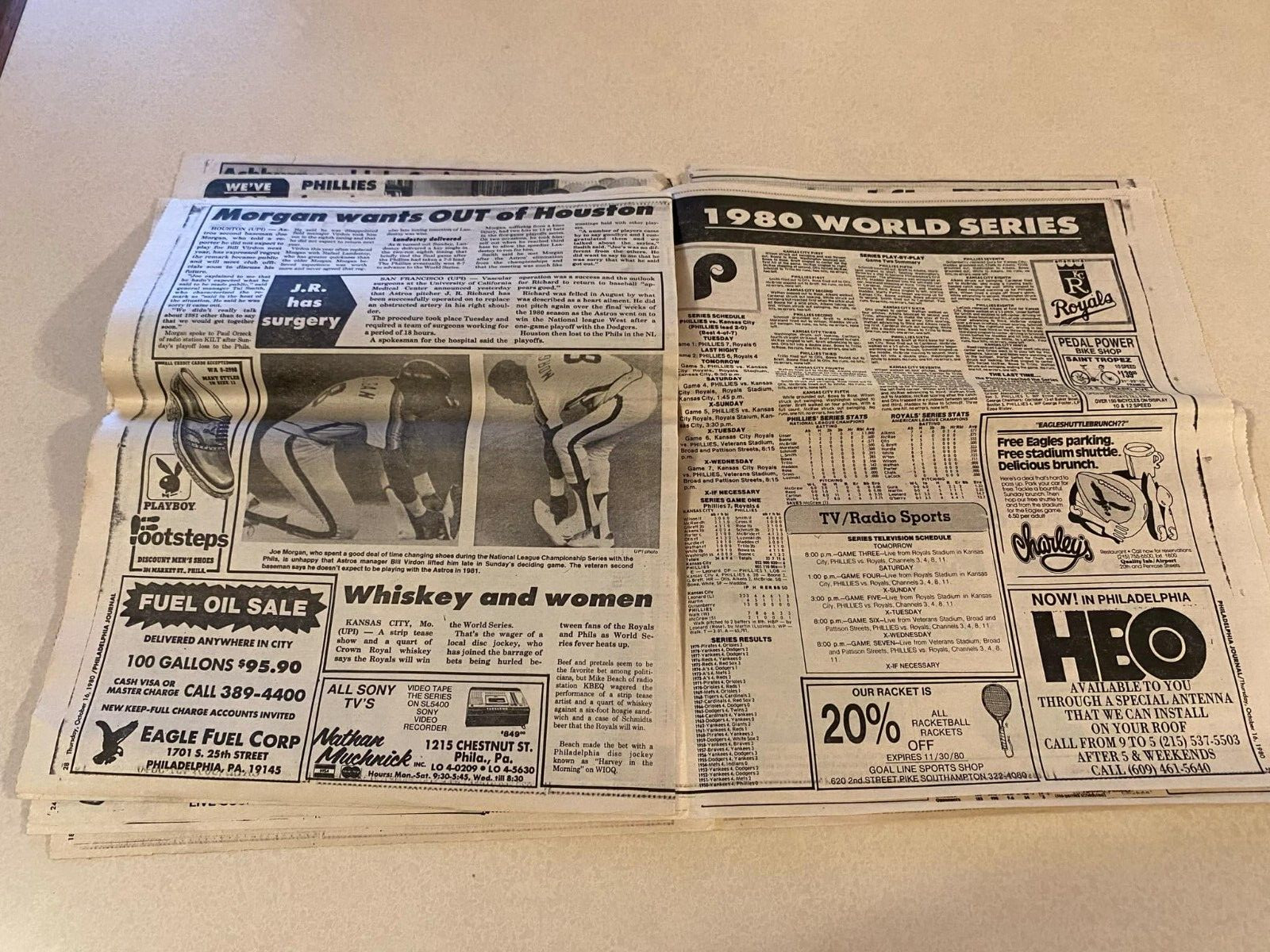 Philadelphia Journal Tabloid October 16 1980 Vol 3 #263 MLB Phils Mike Schmidt