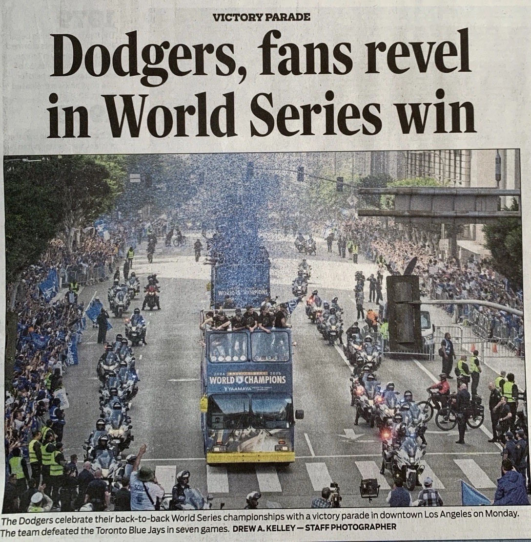 Los Angeles Dodgers World Series Championships & LA Parade ~ OC Register 2025