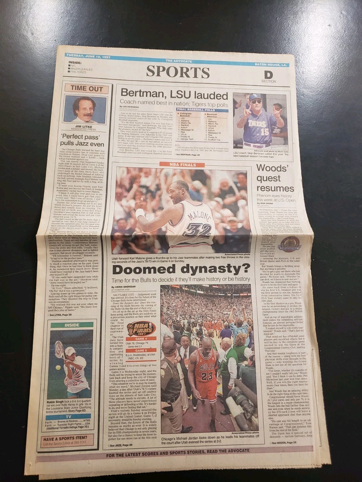 LSU Tigers 1997 Baseball College World Series CWS The Advocate Newspapers