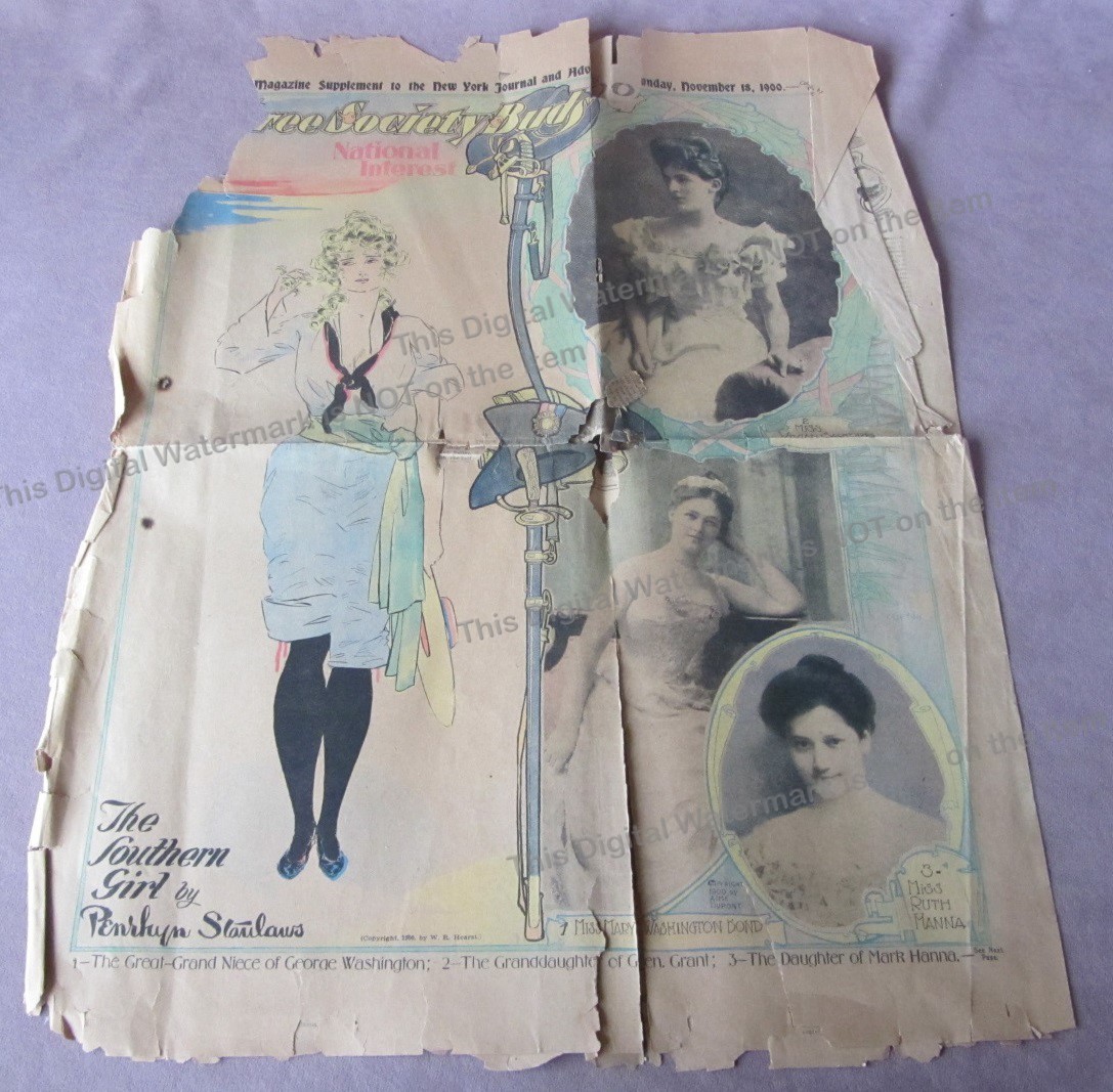 Original 1900 American Magazine Supplement NY Journal Photos Politics Society