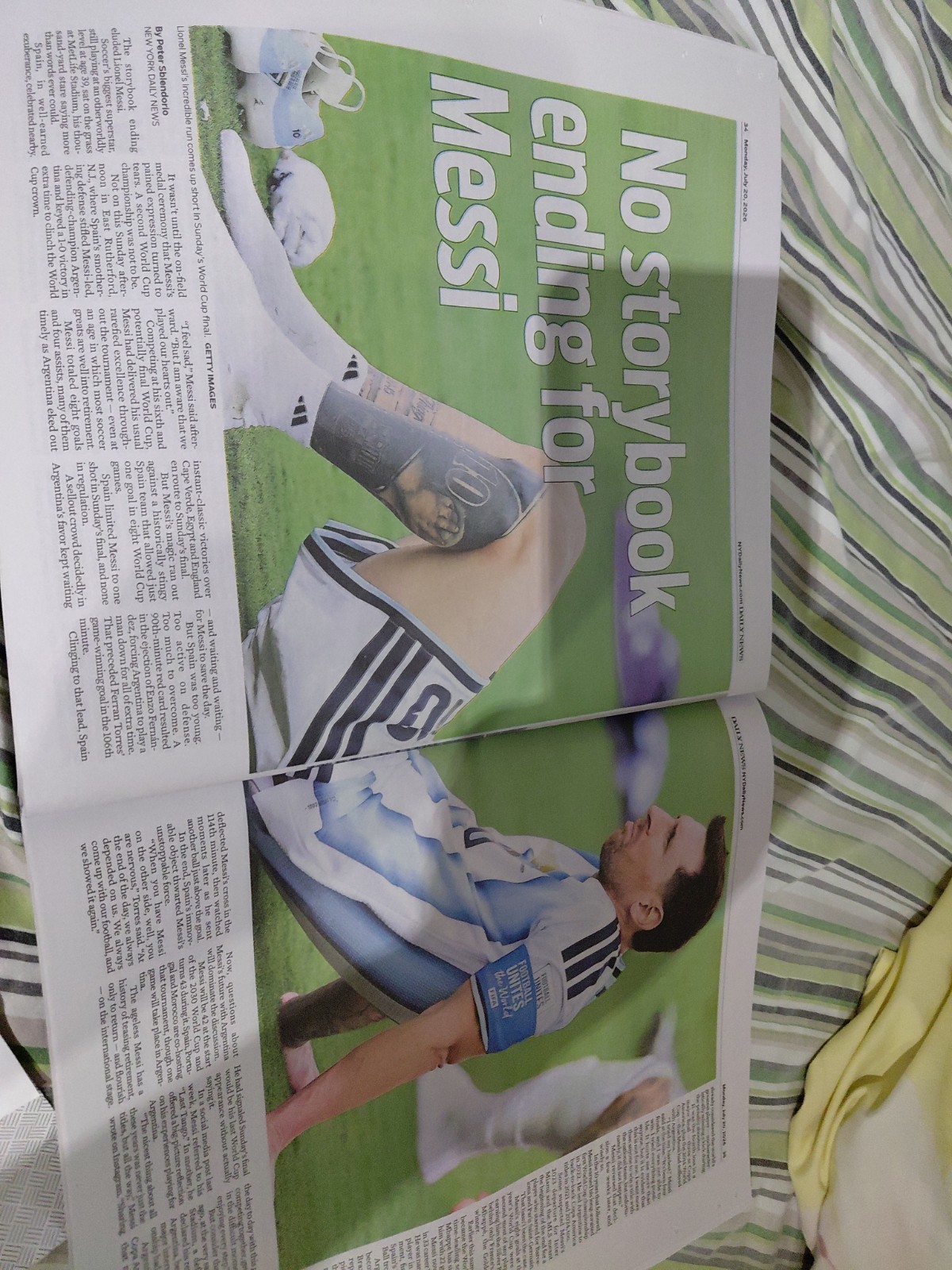 New York Daily News 7/20/2026 Spain Wins FIFA World Cup 2026